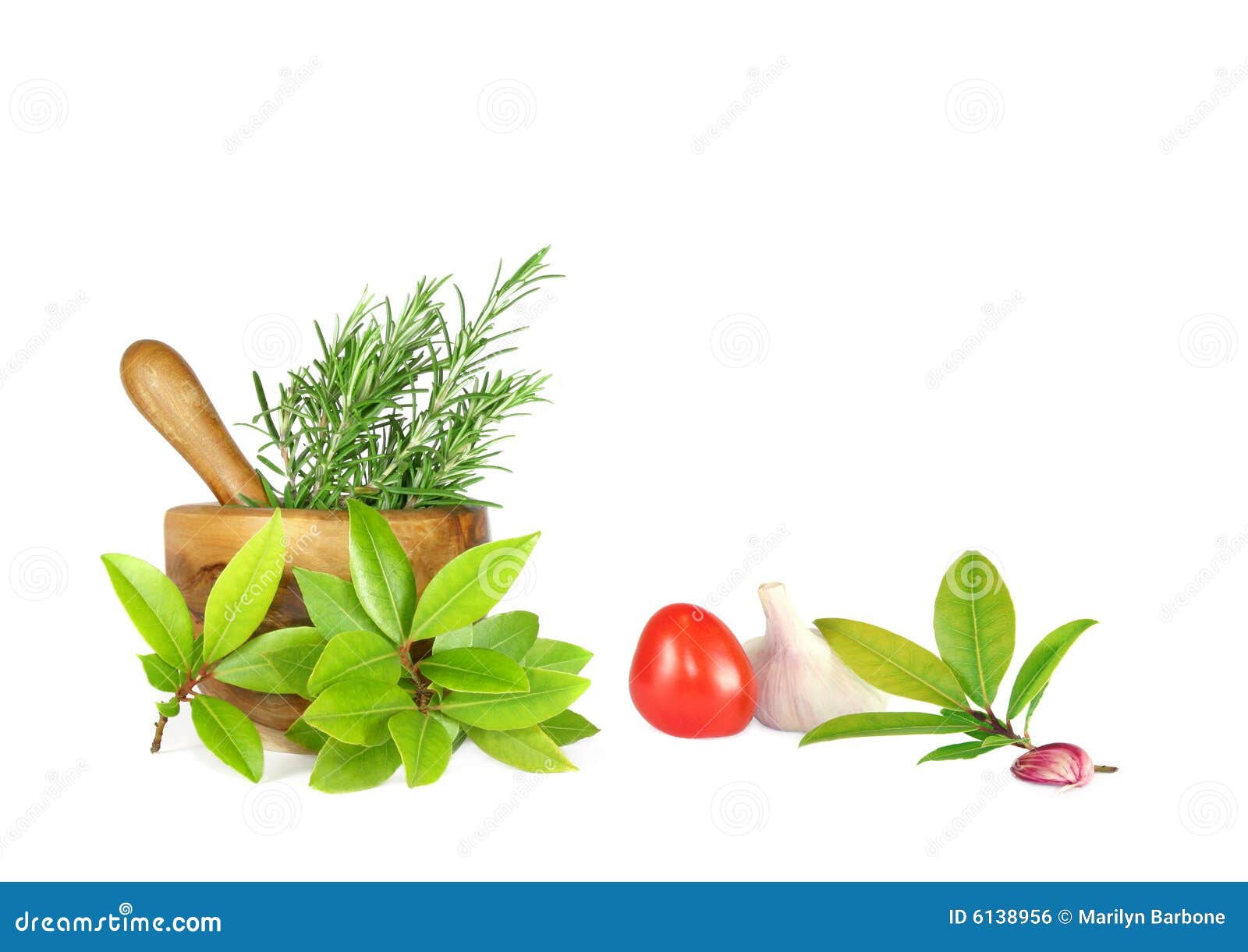 Fresh Herbs, Tomato and Garlic Stock Photo Image of garlic, italian