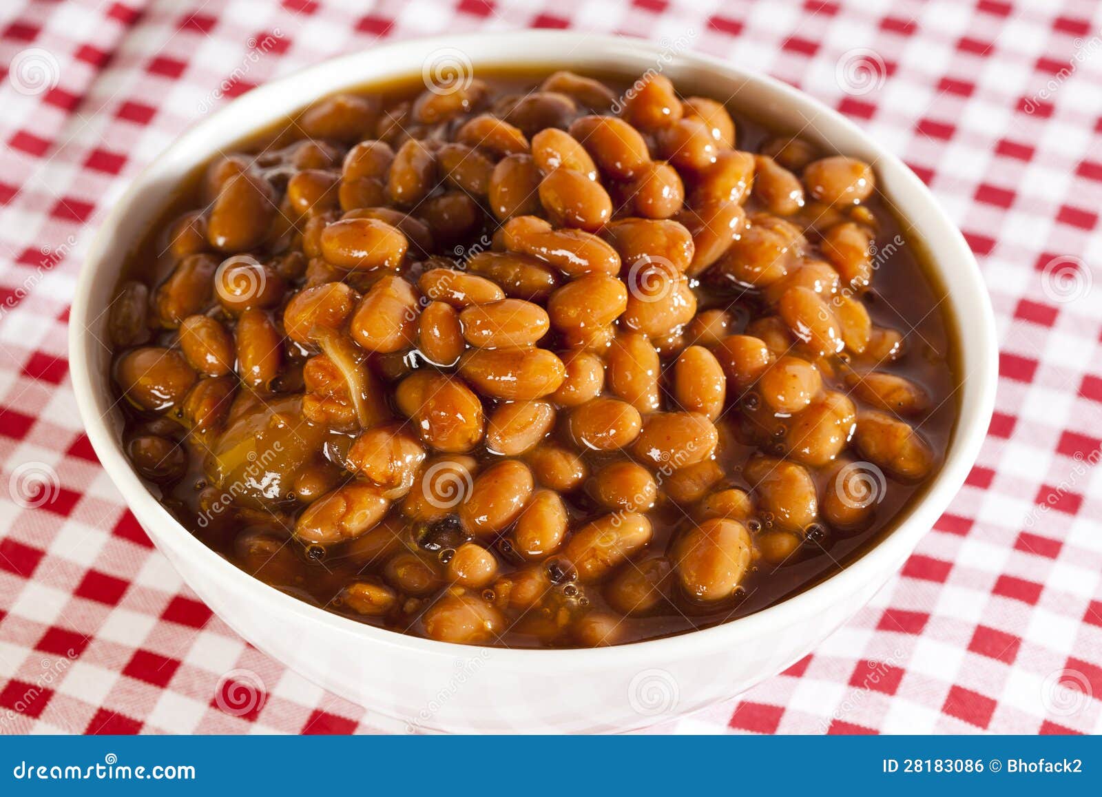 Fresh Homemade BBQ Baked Beans Stock Photo Image of nutritious