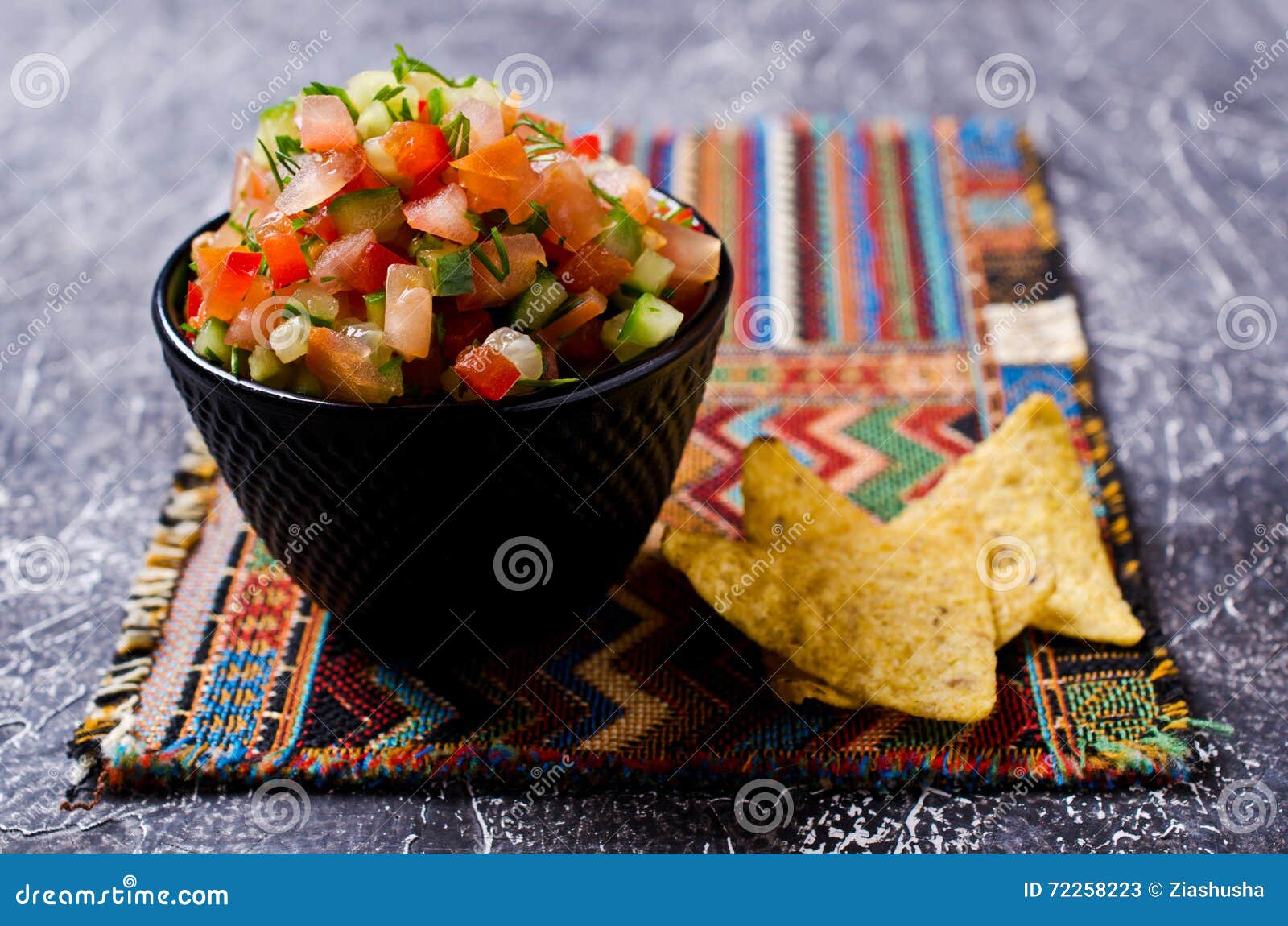 Fresh homemade salsa stock image. Image of chili, jalapeno 72258223