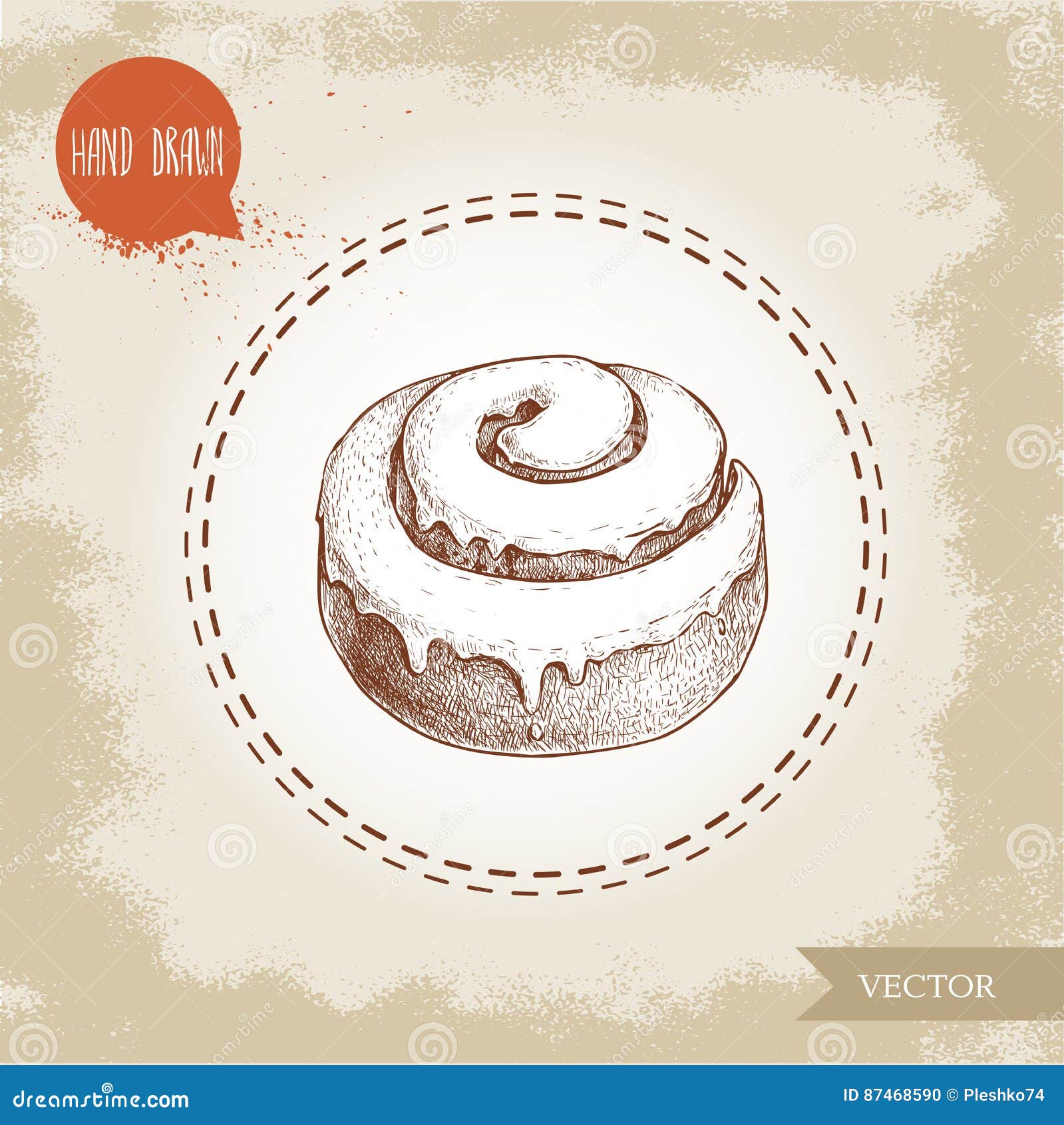 Cinnamon Roll Drawing Stock Illustrations – 767 Cinnamon Roll Drawing Stock  Illustrations, Vectors & Clipart - Dreamstime