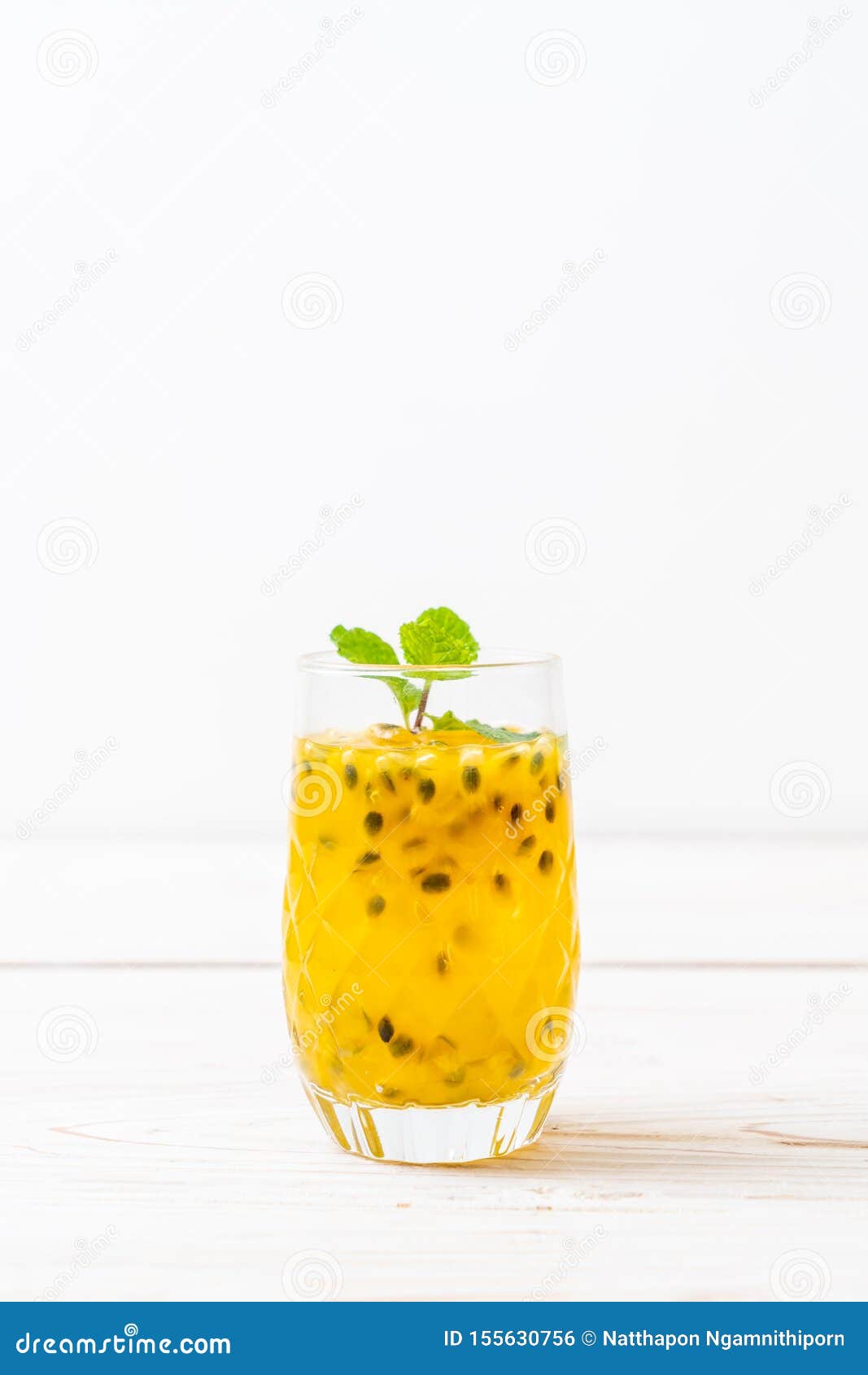 Fresh and Iced Passion Fruit Juice Stock Photo Image of healthy
