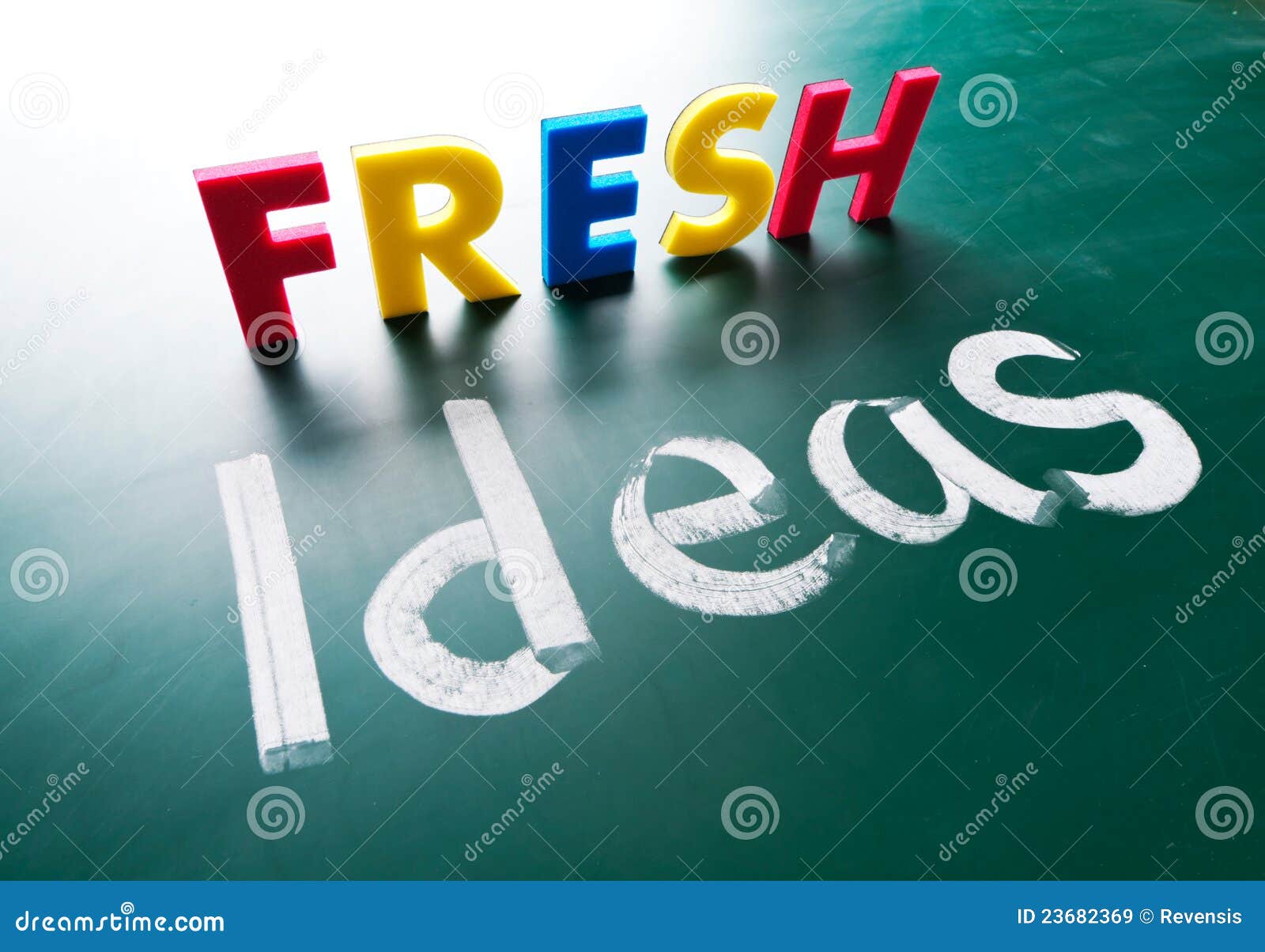 Fresh ideas, concept words stock image. Image of smart 23682369