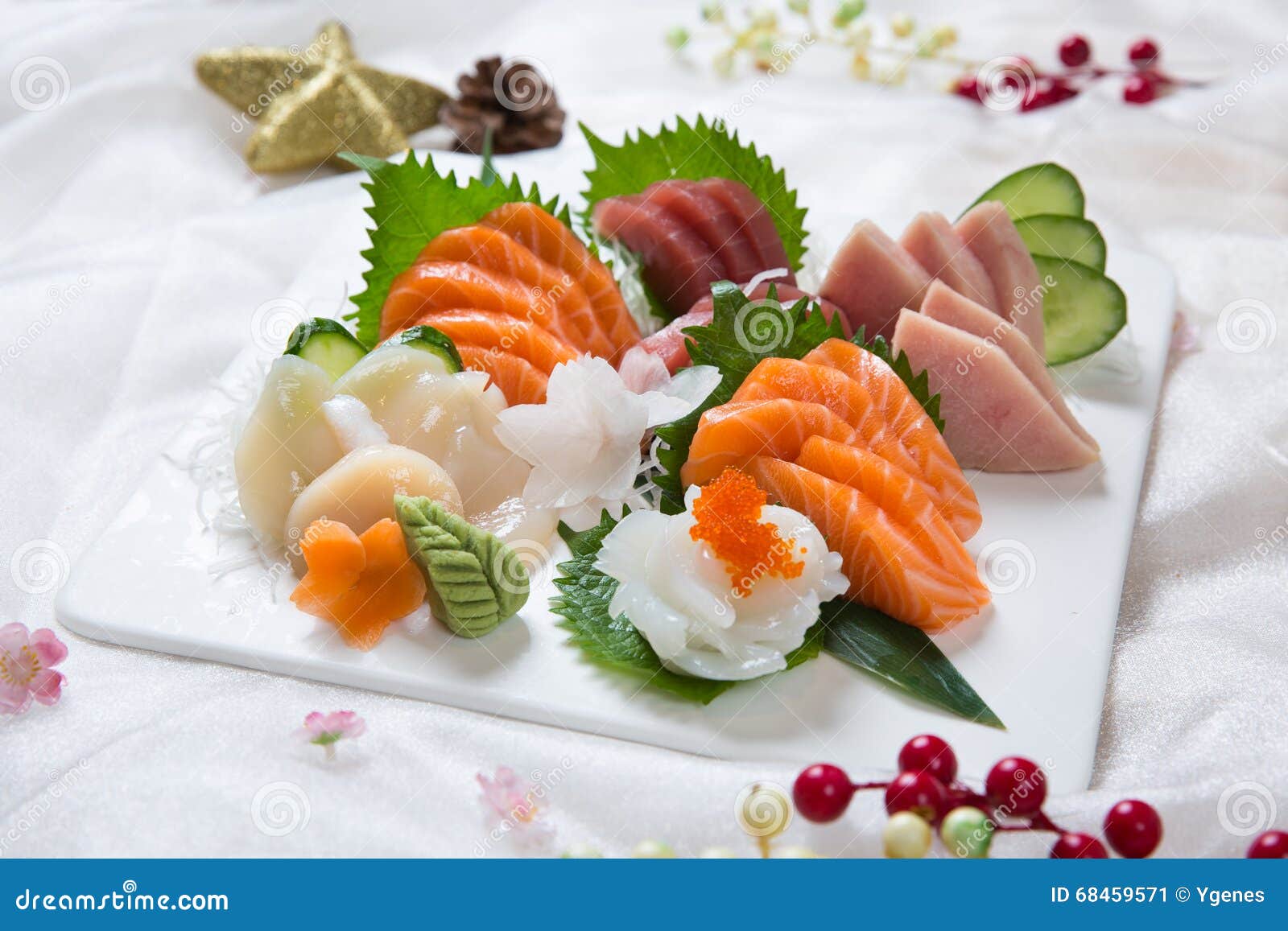 Fresh Japanese Sushi Salmon Platter Stock Image Image of cuisine