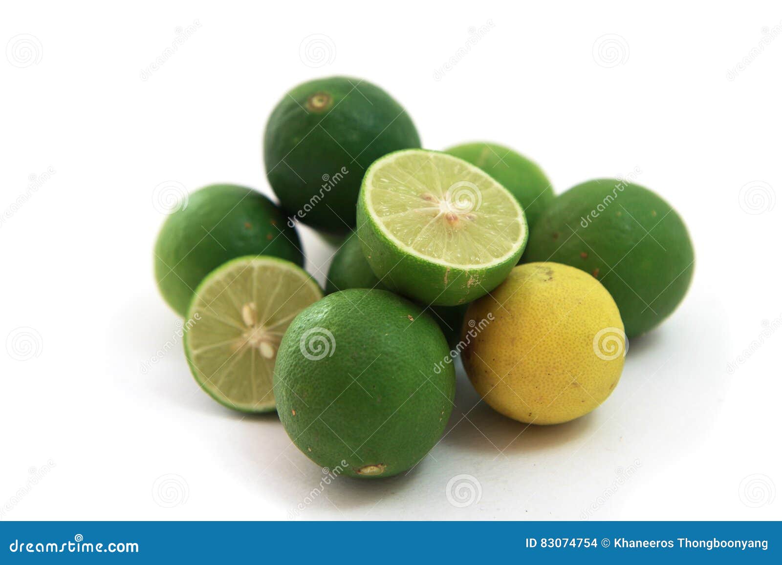 Fresh Juicy Limes, Isolated on White Background Stock Photo Image of