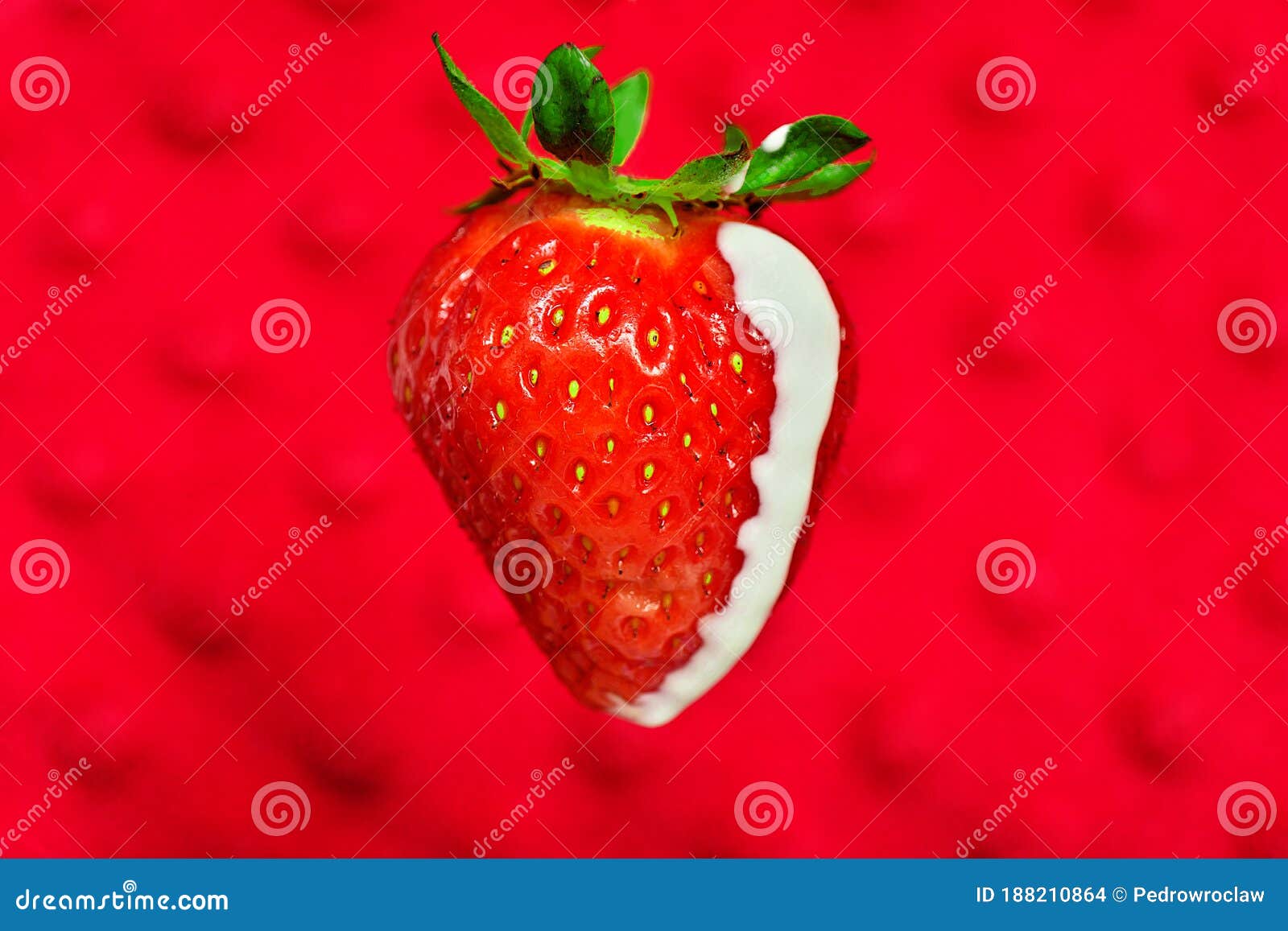 Fresh Juicy Strawberry. Wallpaper, Background. Stock Photo Image of