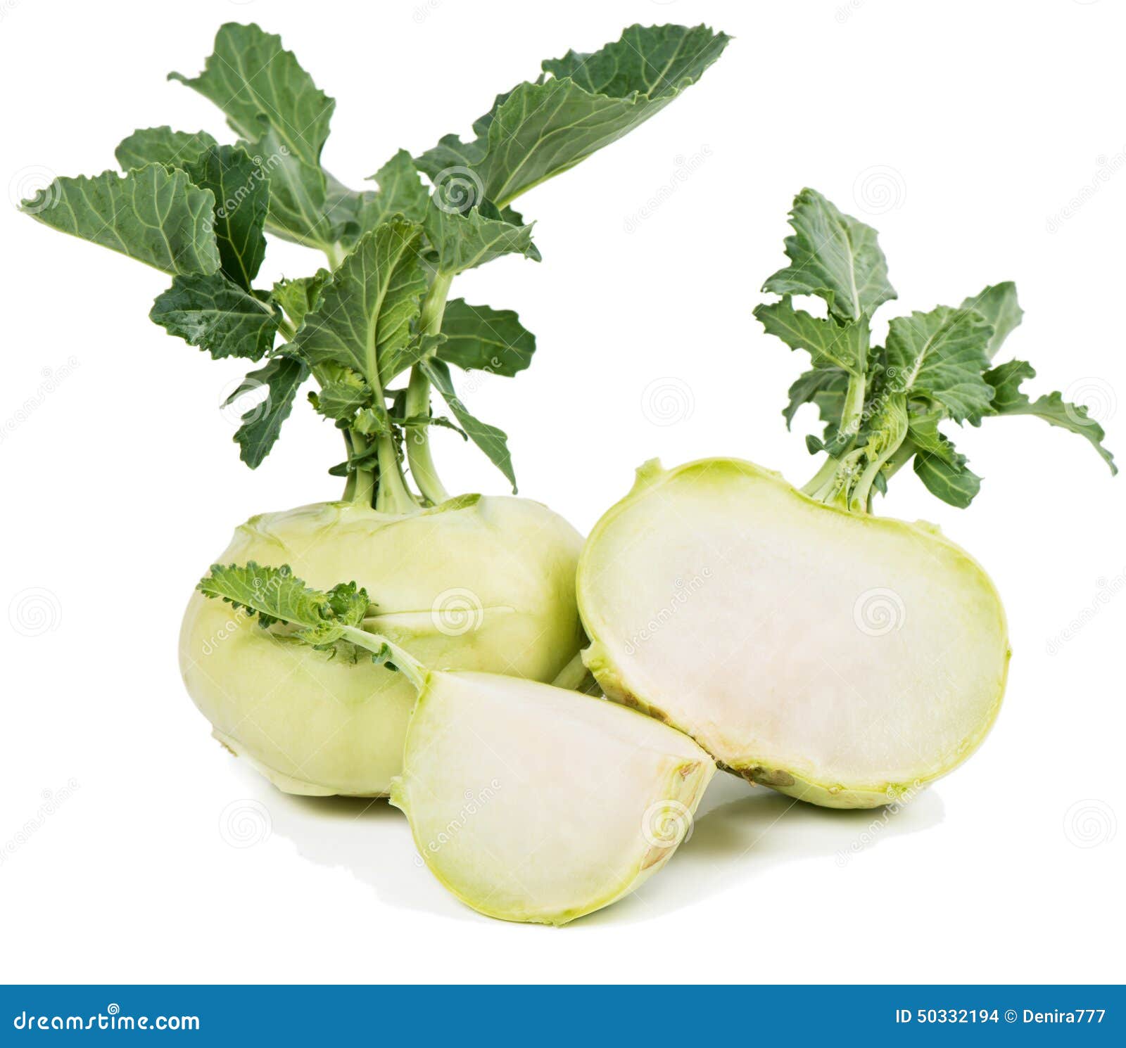 Fresh kohlrabi stock photo. Image of white, slice, full 50332194