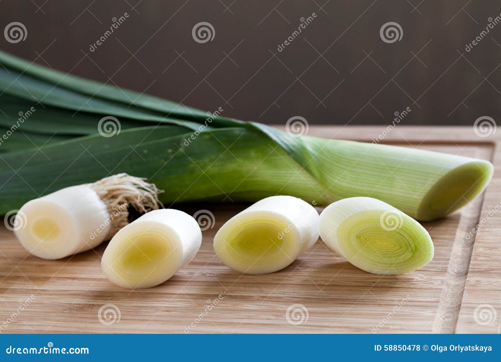 Fresh Leeks Whole and Sliced Stock Photo Image of isolated, cuisine