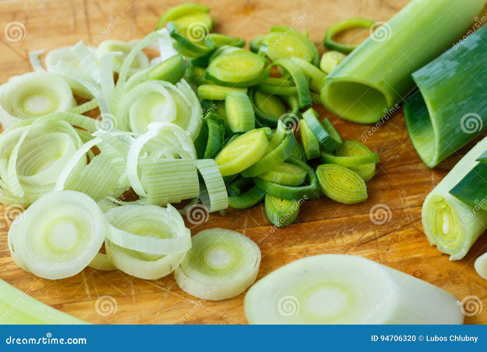 Fresh Leeks Whole and Sliced Stock Photo Image of closeup, health