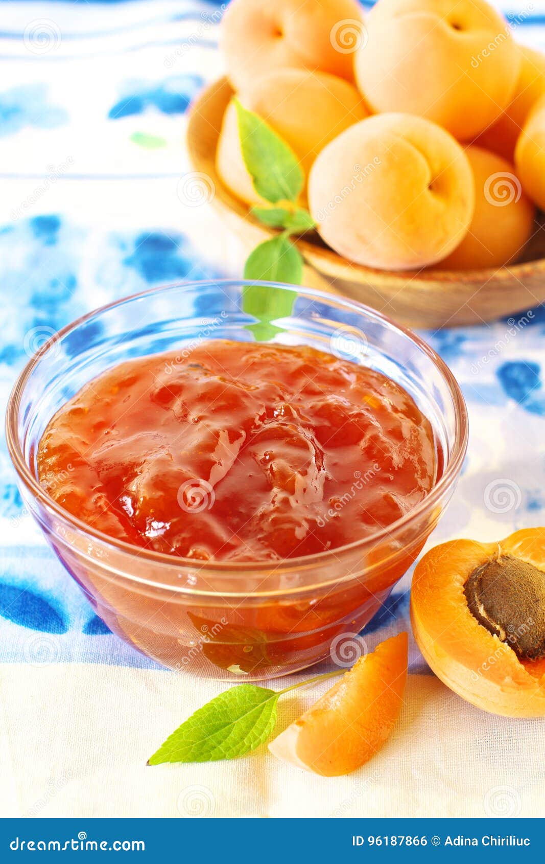 Fresh made apricot jam stock photo. Image of dessert 96187866