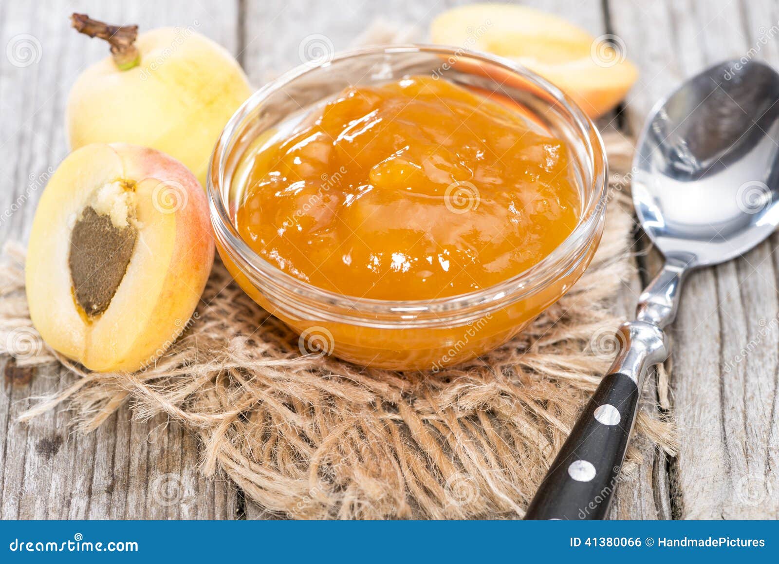 Fresh made Apricot Jam stock photo. Image of fruits, closeup 41380066
