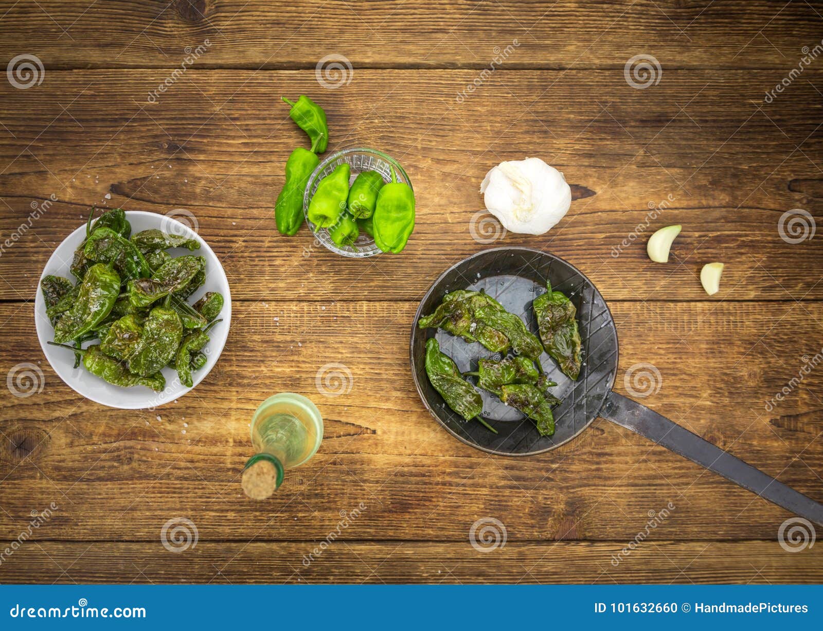 fresh made pimientos de padron