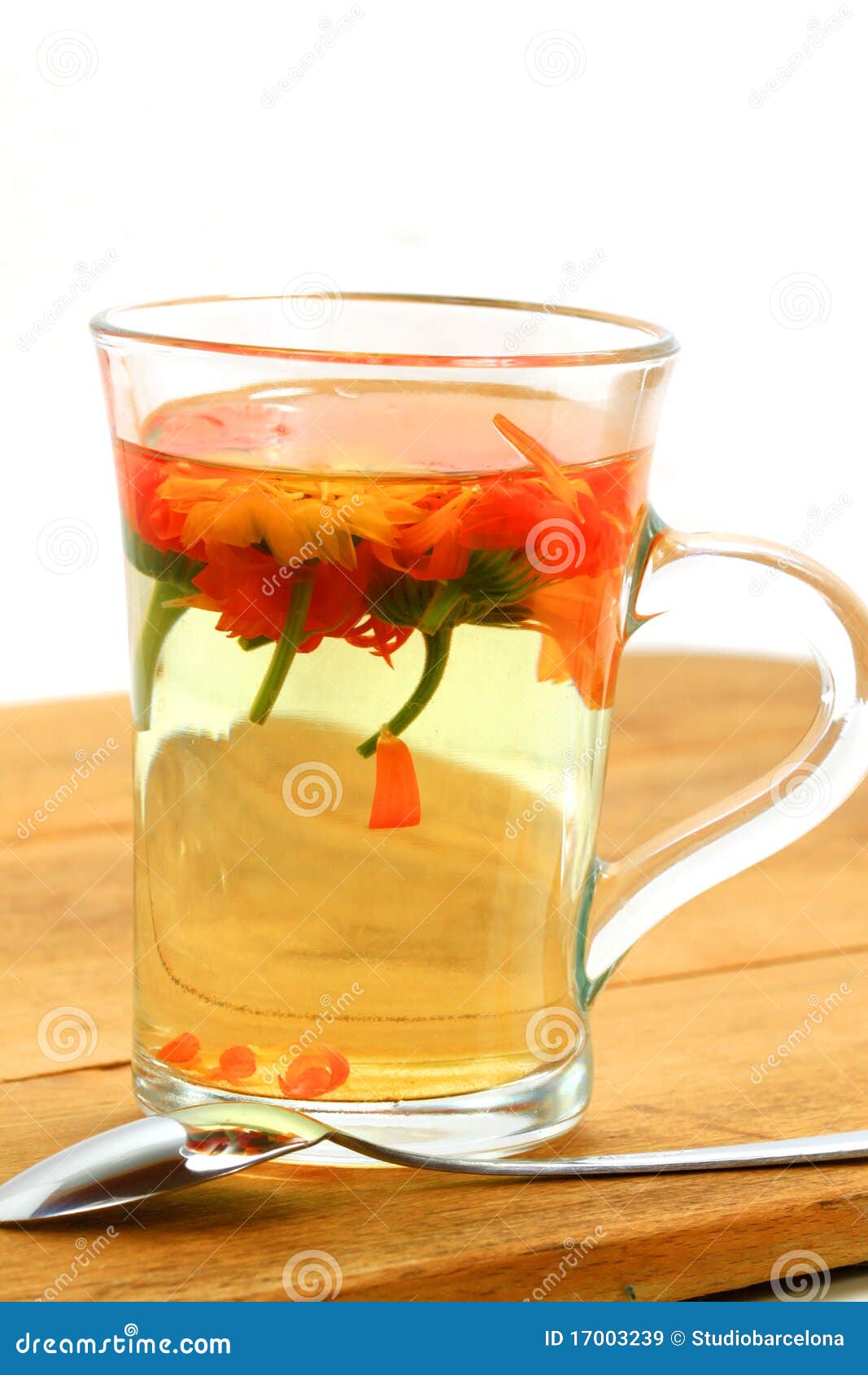 Fresh marigold herbs tea stock image. Image of autumn 17003239