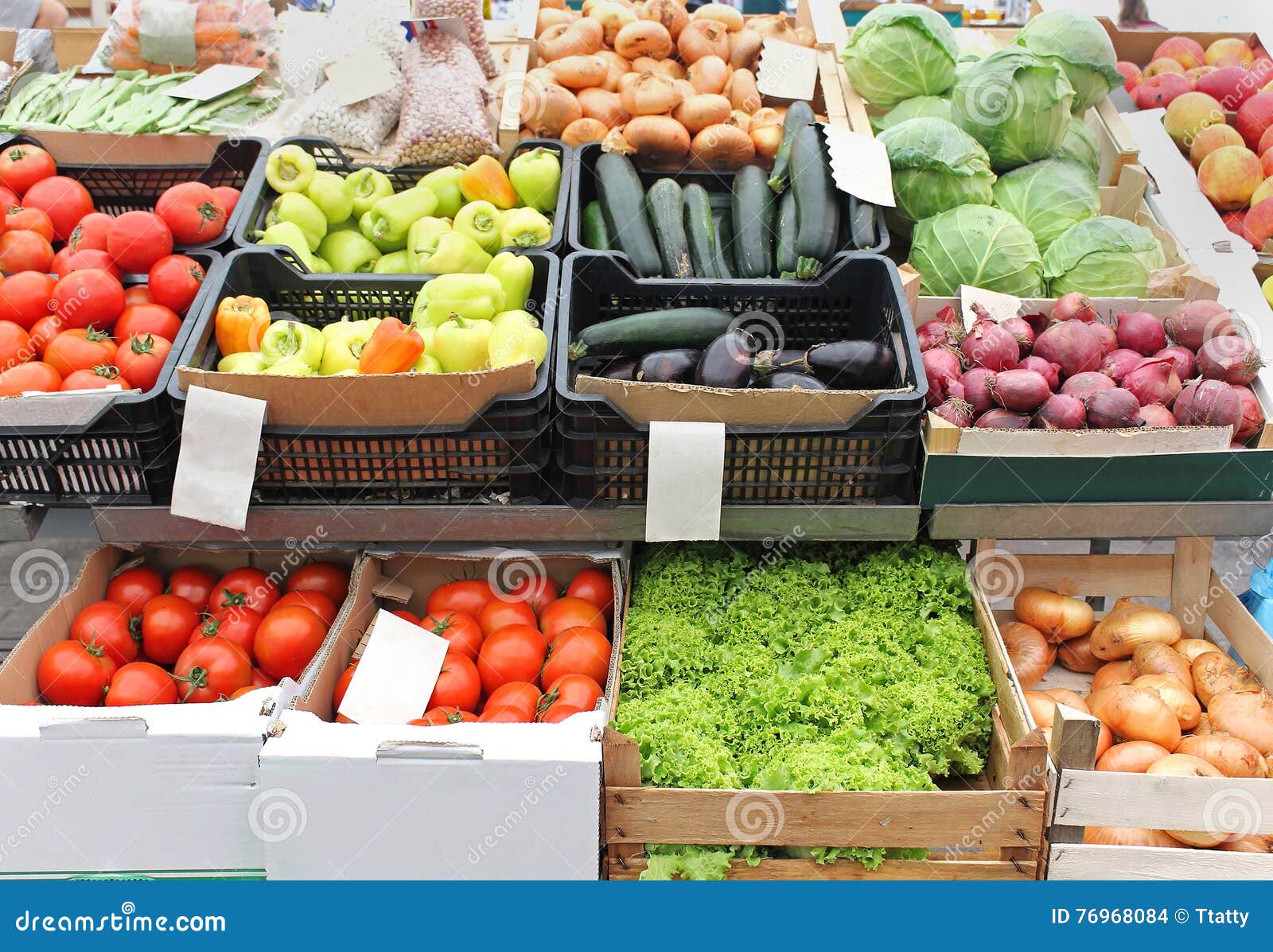 Fresh market vegetables stock photo. Image of food, heap 76968084