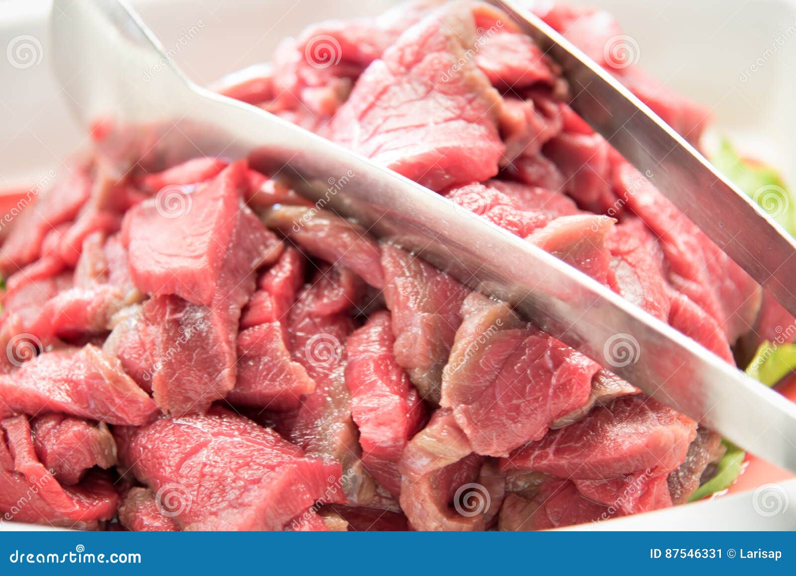 Fresh Meat Chopped into Pieces . Stock Image Image of food, laid