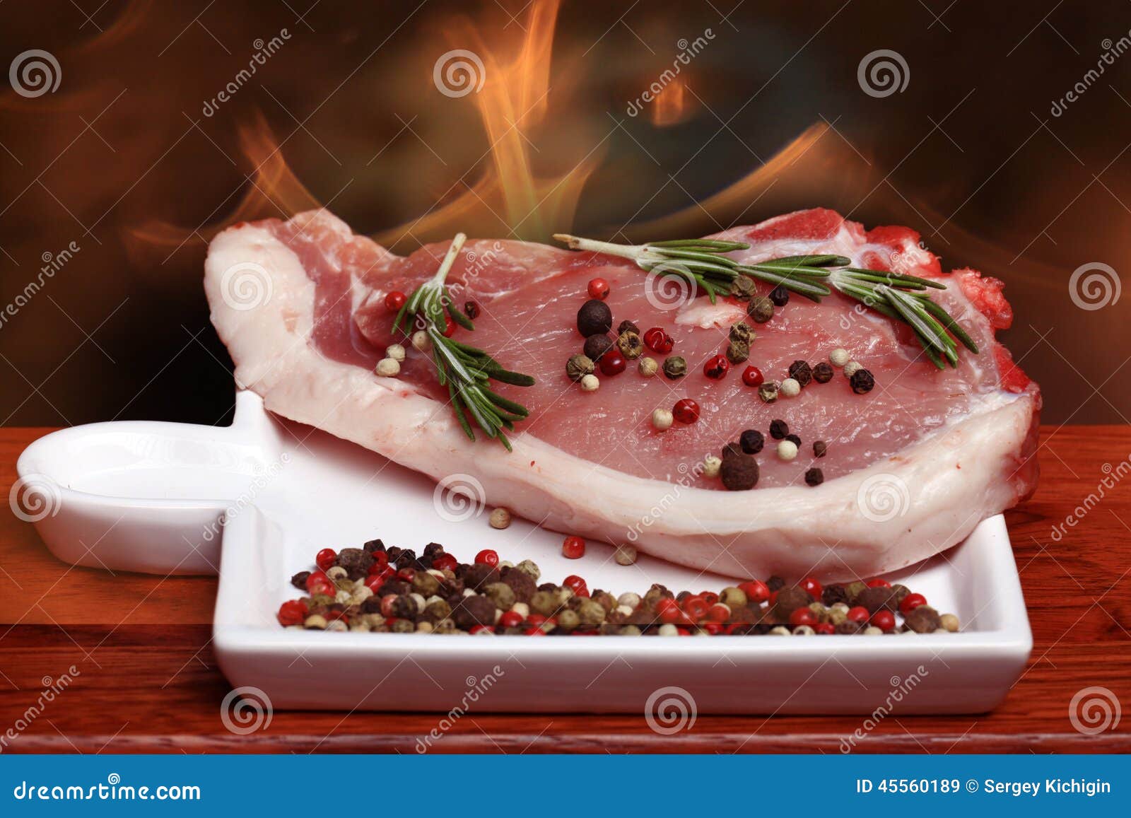 Fresh meat pork spare stock image. Image of roast, farm - 45560189