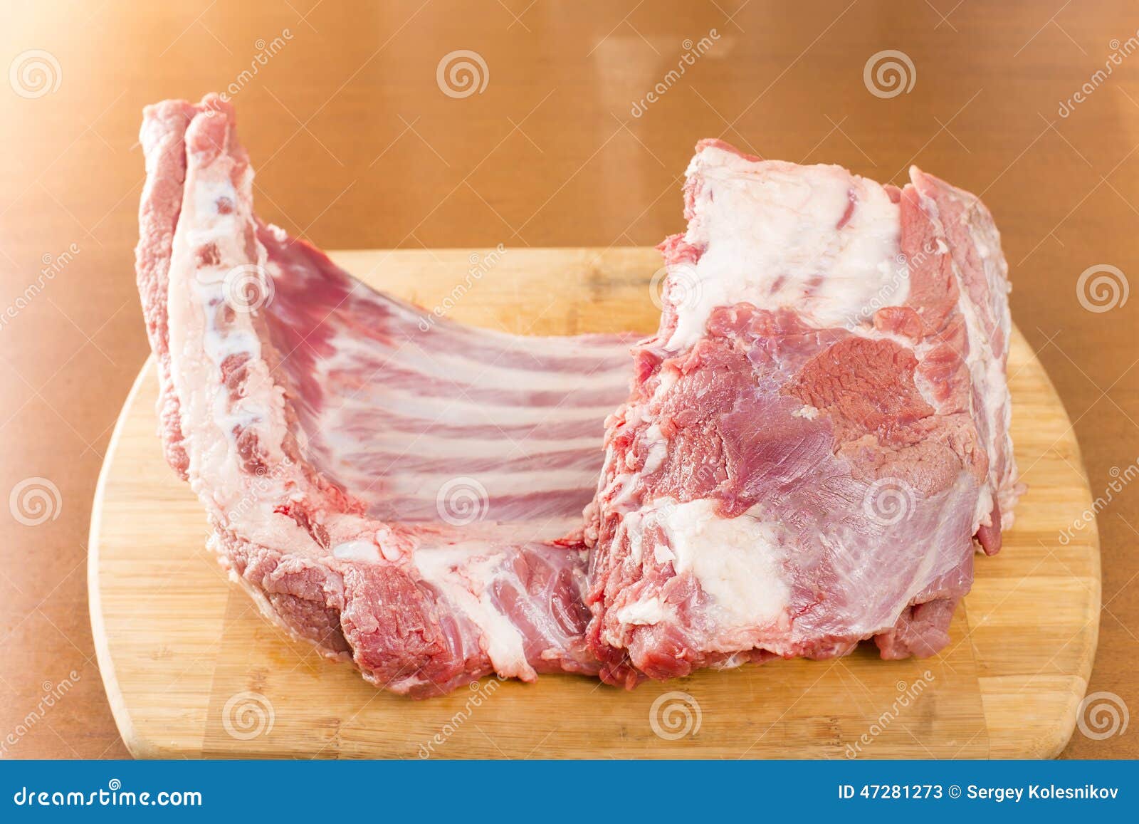 Fresh meat of a young goat stock image. Image of cutting 47281273
