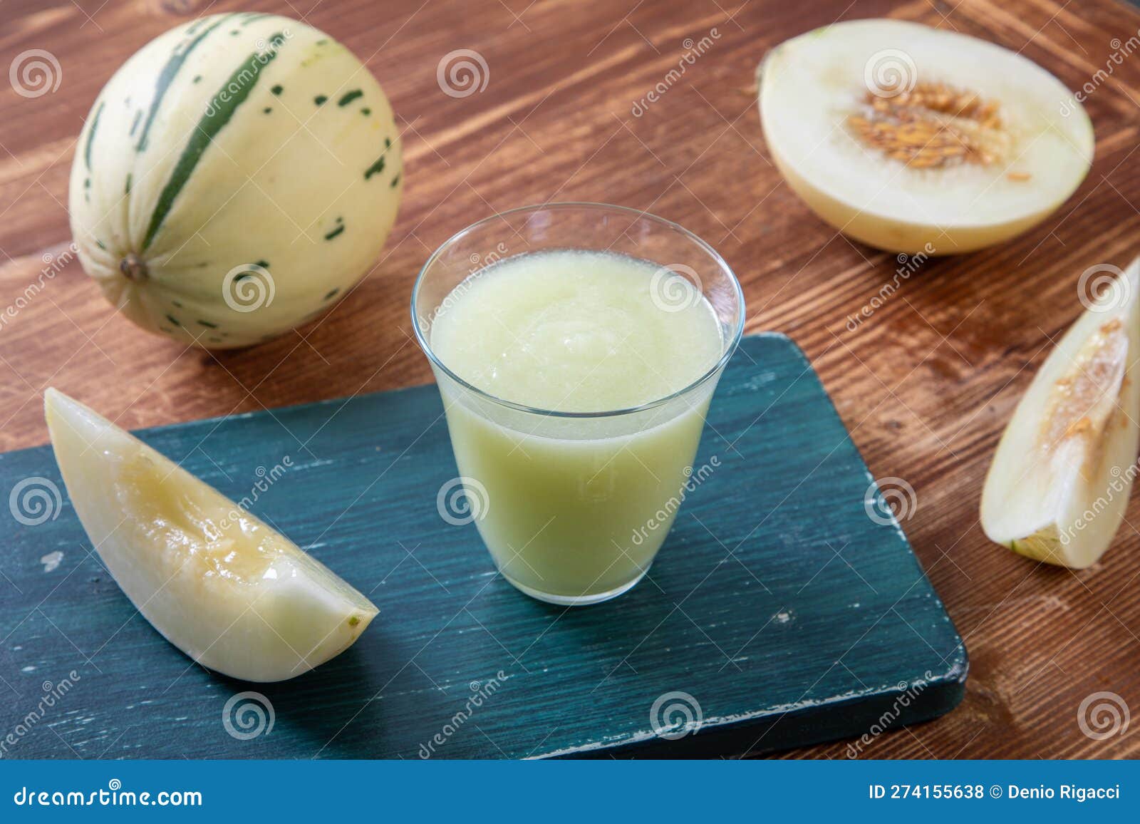 Fresh Melon Smoothie and Ginger Stock Photo Image of fruit, fresh