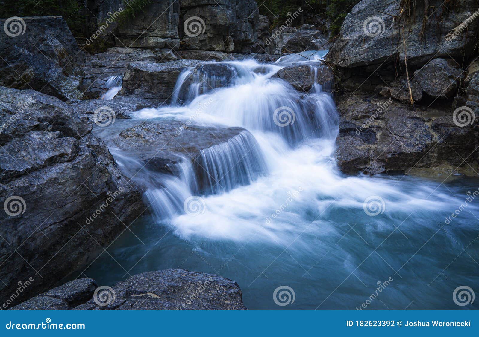 Fresh Mineral Water From Natural Source Bottled Water Concept Stock