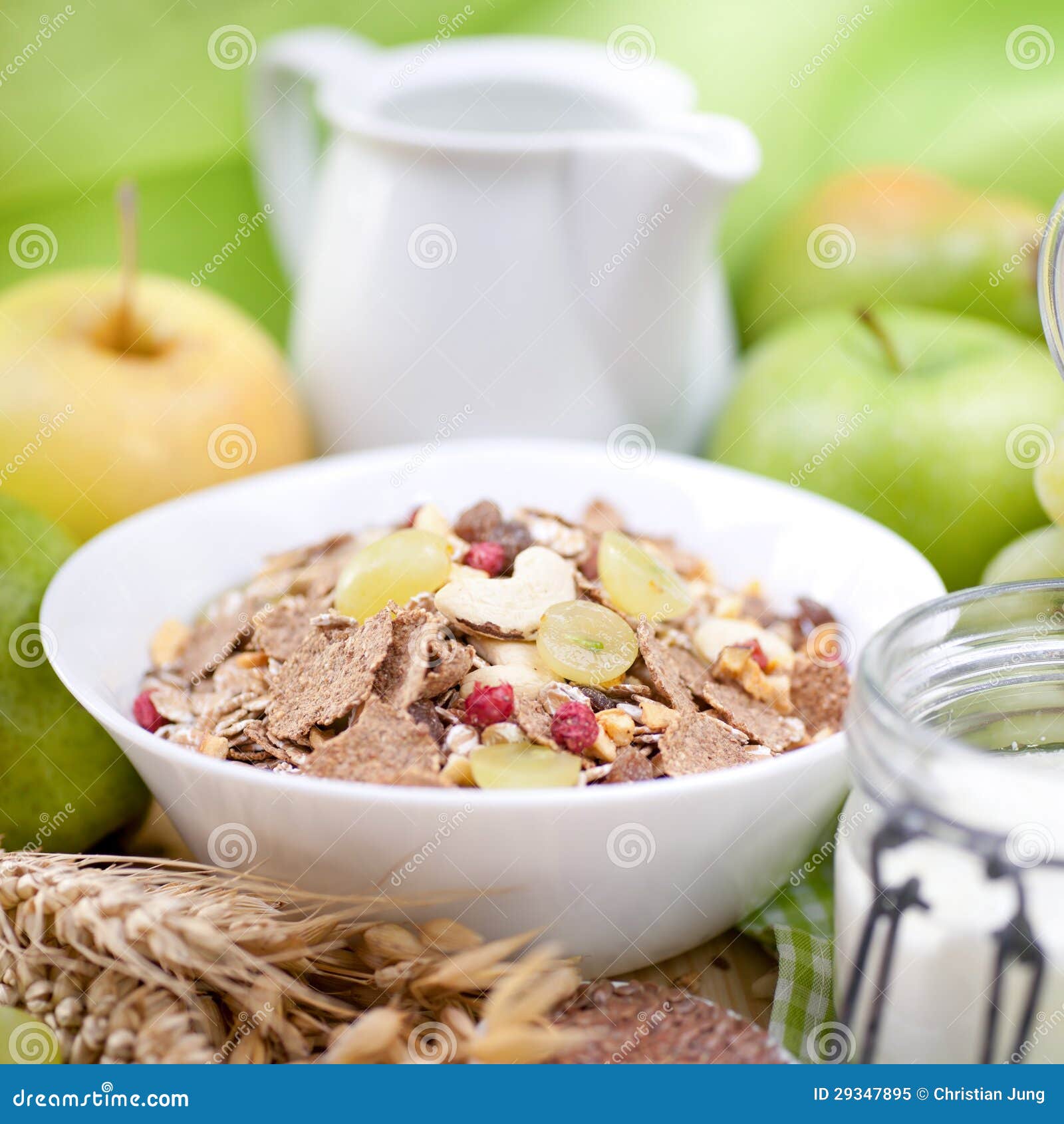 Fresh muesli stock image. Image of fiber, health, apples 29347895