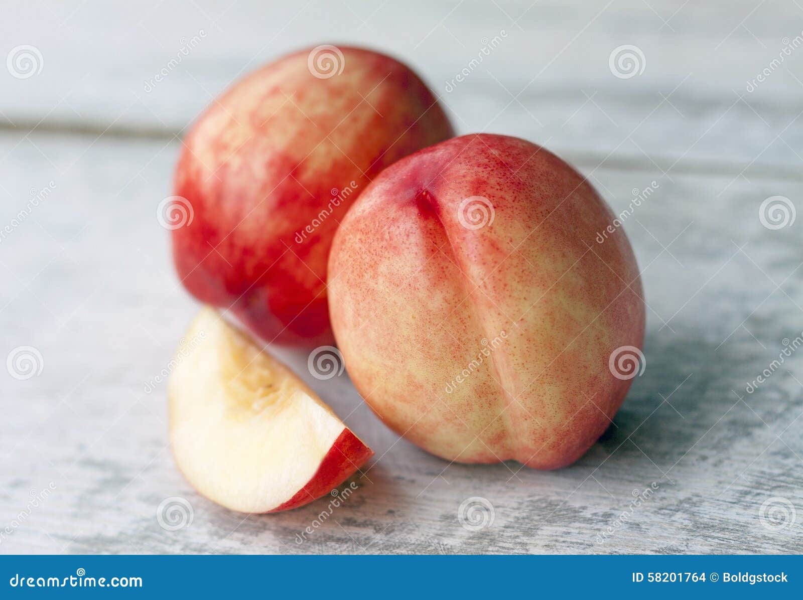 Fresh Nectarine on Wood Background Stock Photo Image of rustic