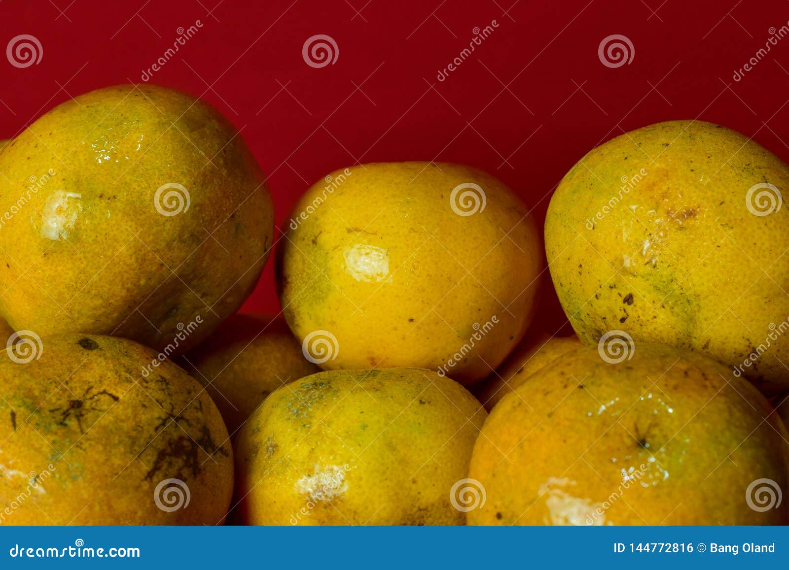 Fresh Orange Fruit in the Red Background Stock Photo Image of flat