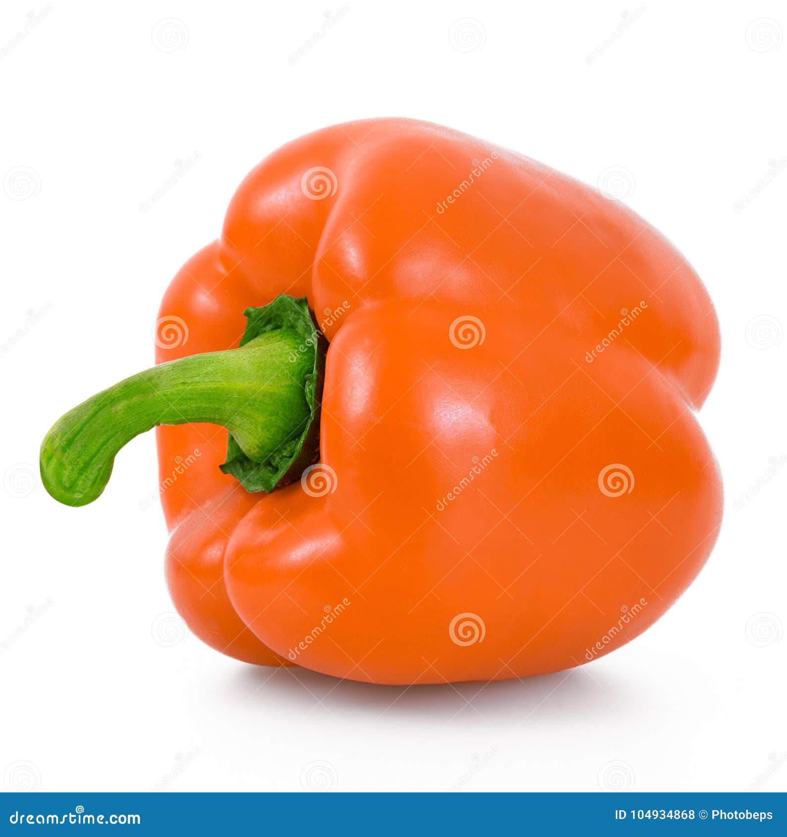 Orange Hot Pepper on White Background Stock Photo Image of