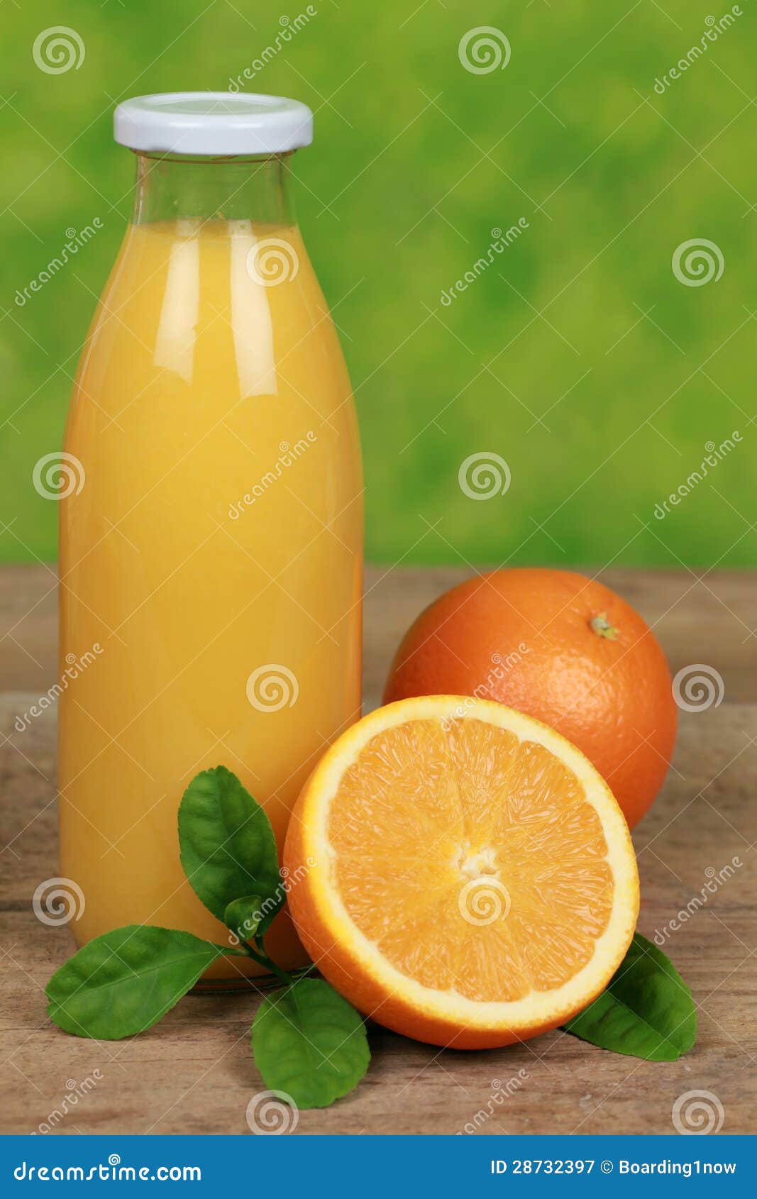Fresh Orange Juice in a Bottle Stock Image Image of glass, food 28732397