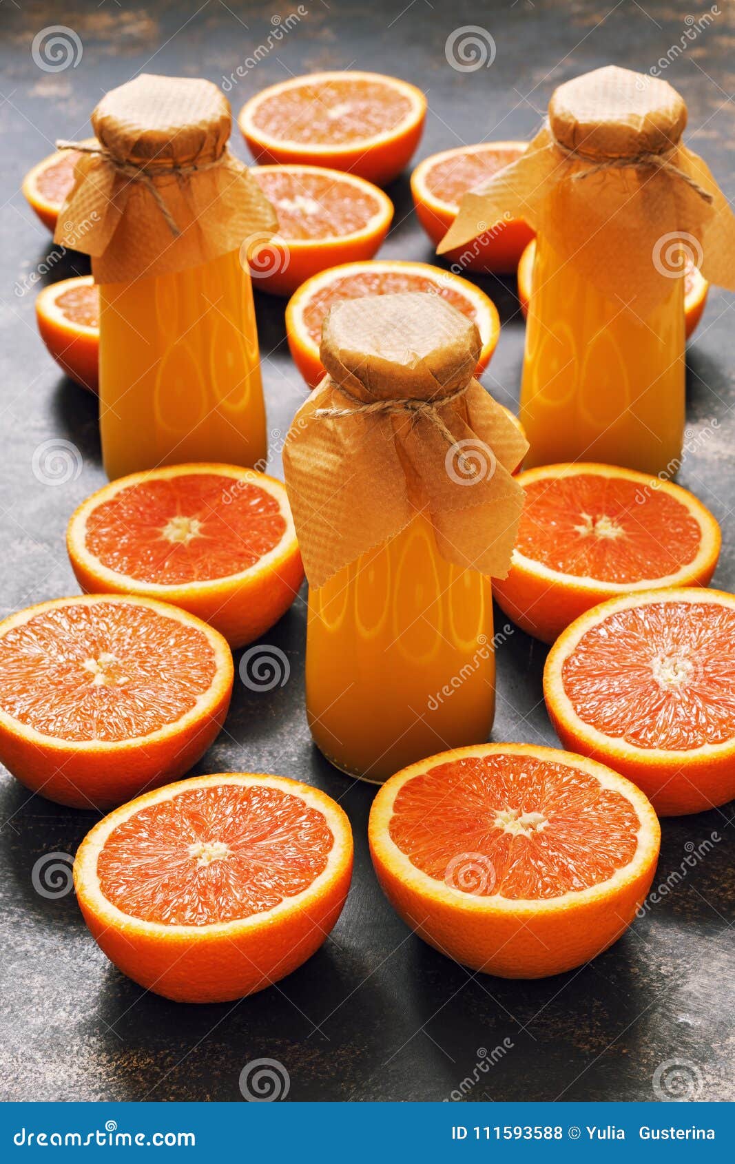 Fresh Orange Juice. the Concept of Healthy Eating. Stock Photo Image