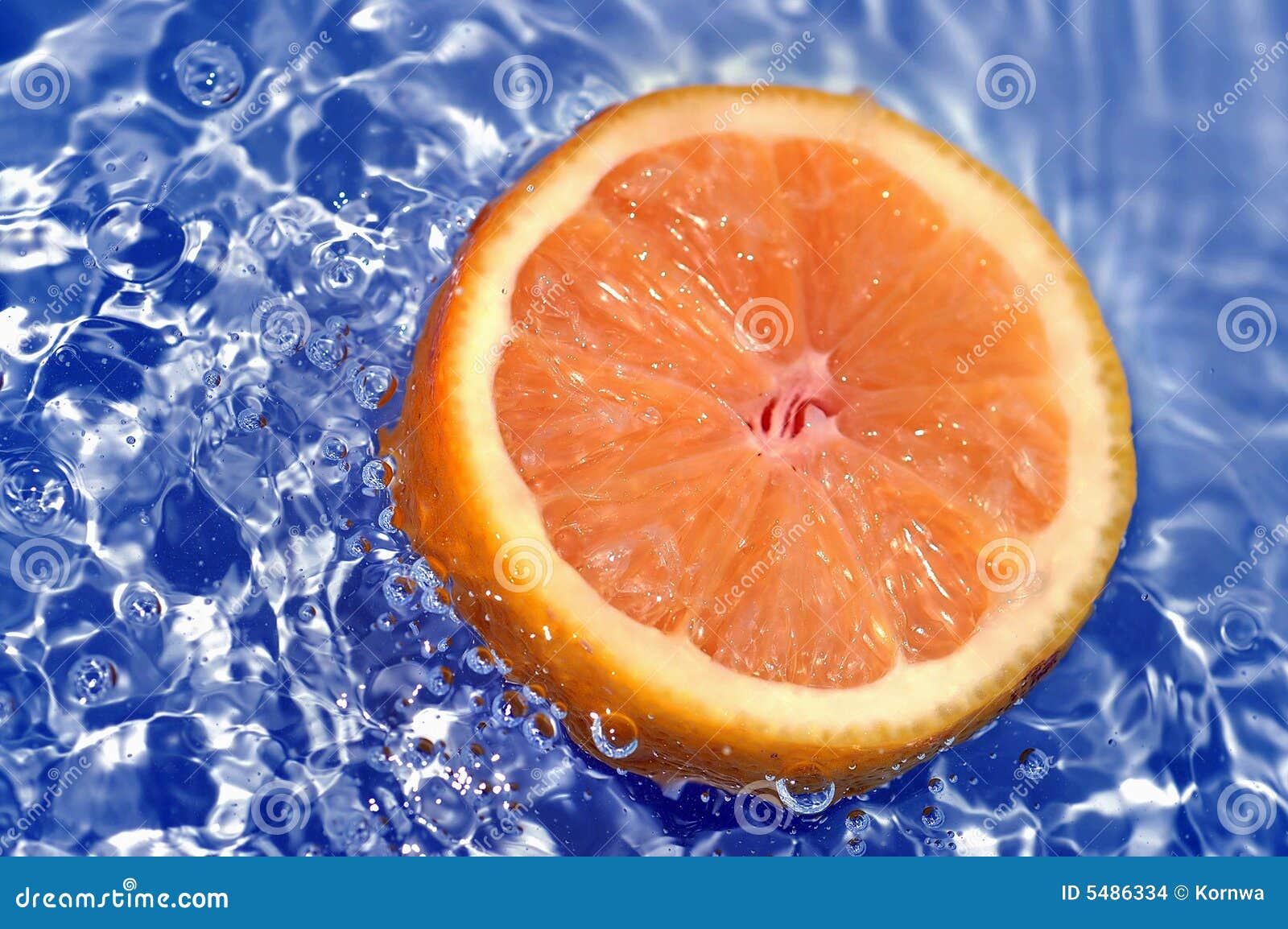 Fresh orange in water stock photo. Image of orange, fruits 5486334