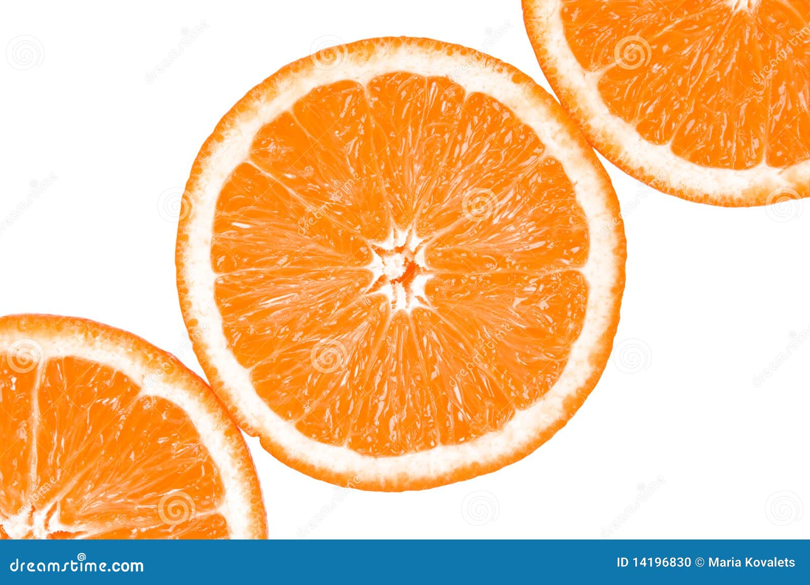 Fresh Oranges Halves Stock Photo Image Of Healthy Food 14196830