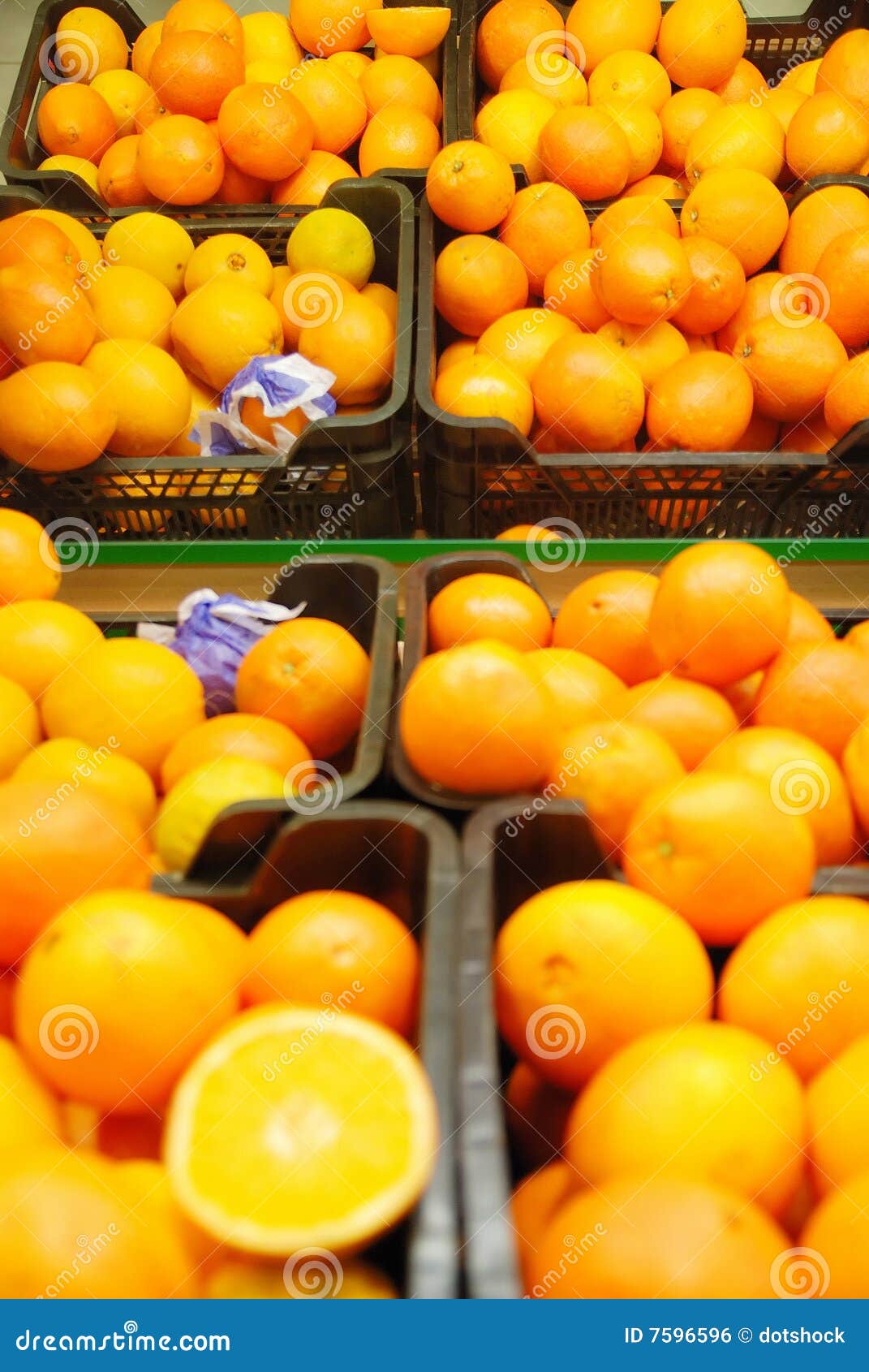Fresh Oranges in Supermarket Stock Photo Image of leisure, lifestyle