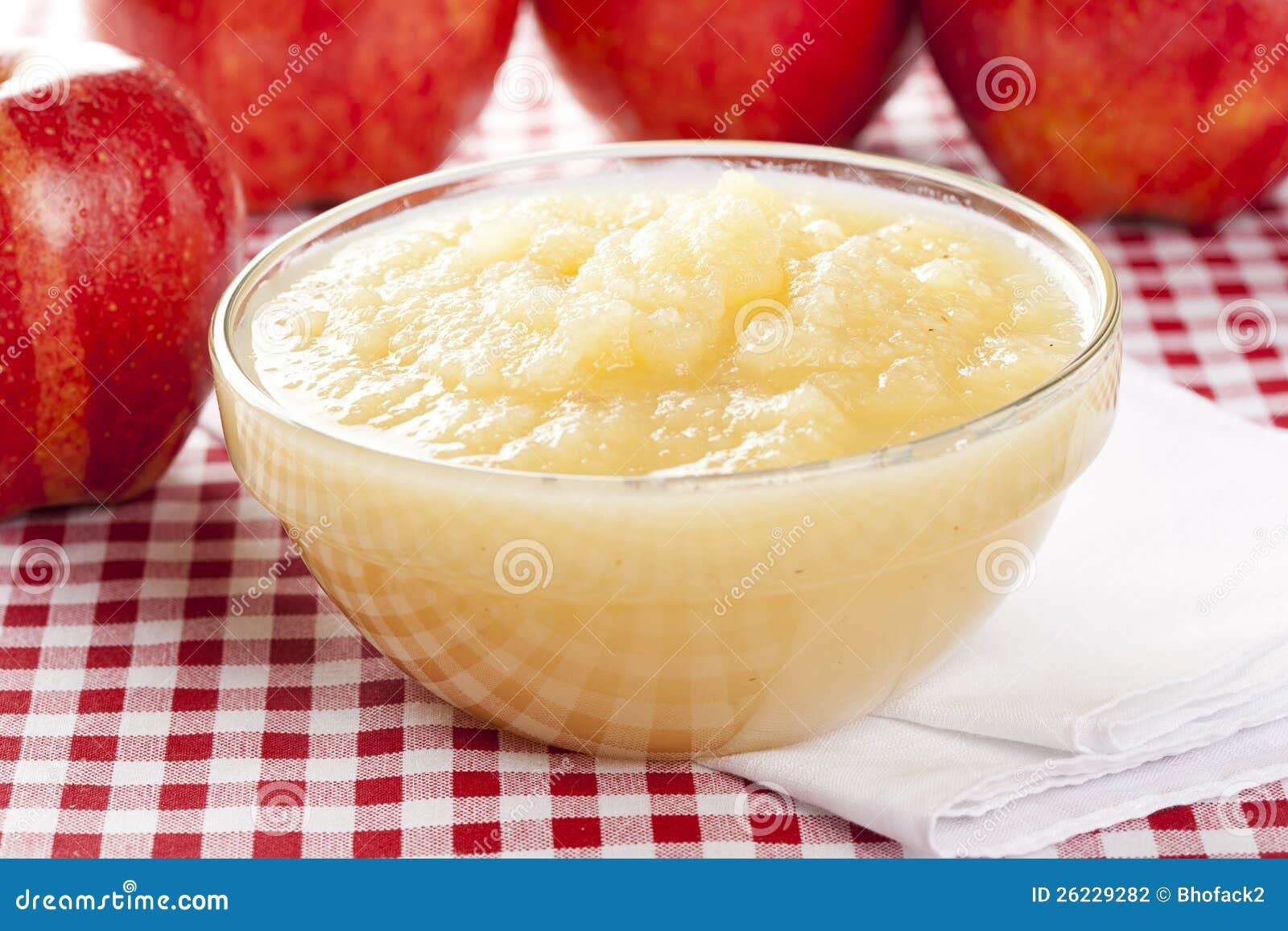 Fresh Organic AppleSauce stock photo. Image of yellow 26229282