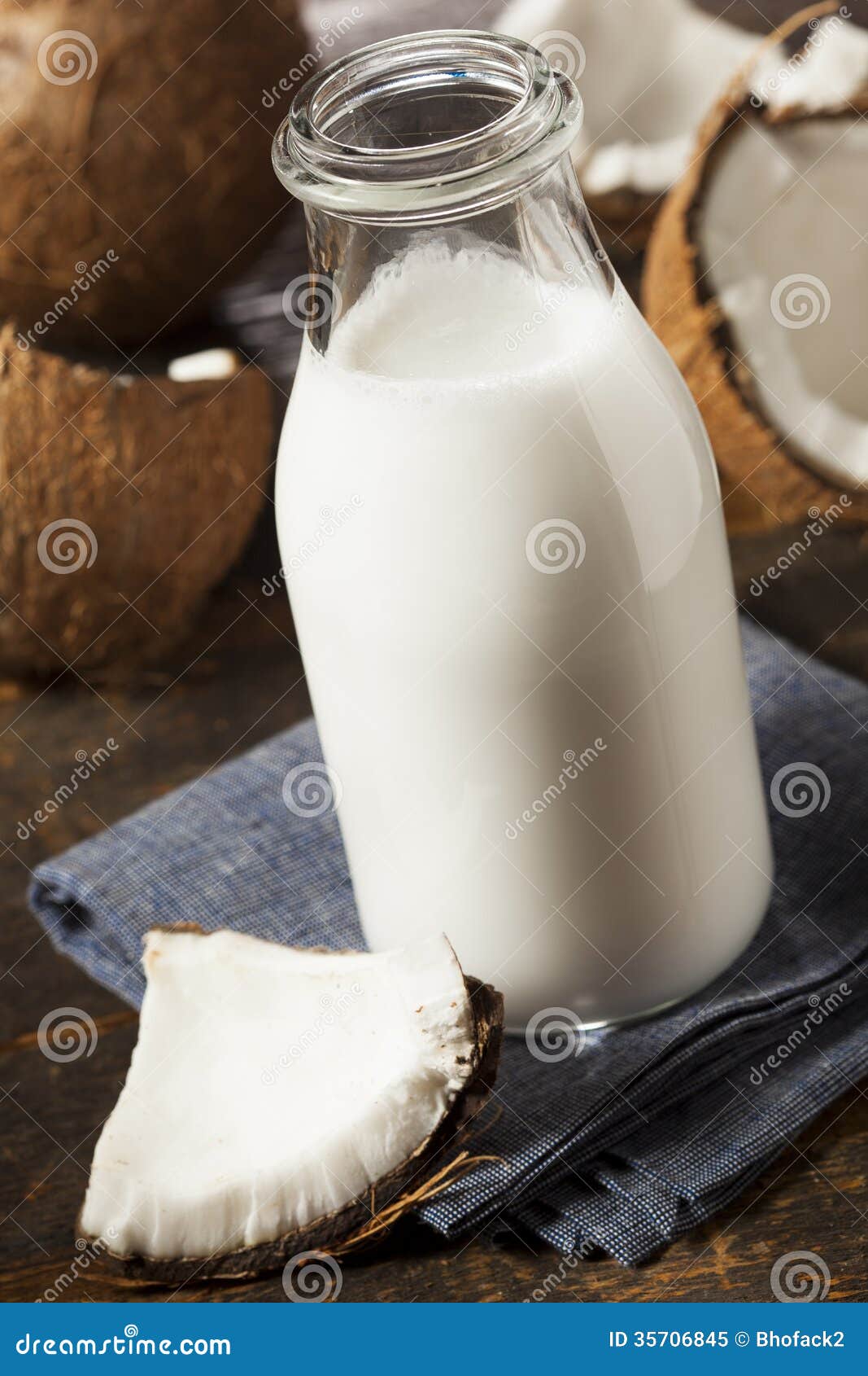 Fresh Organic Coconut Milk stock image. Image of organic 35706845