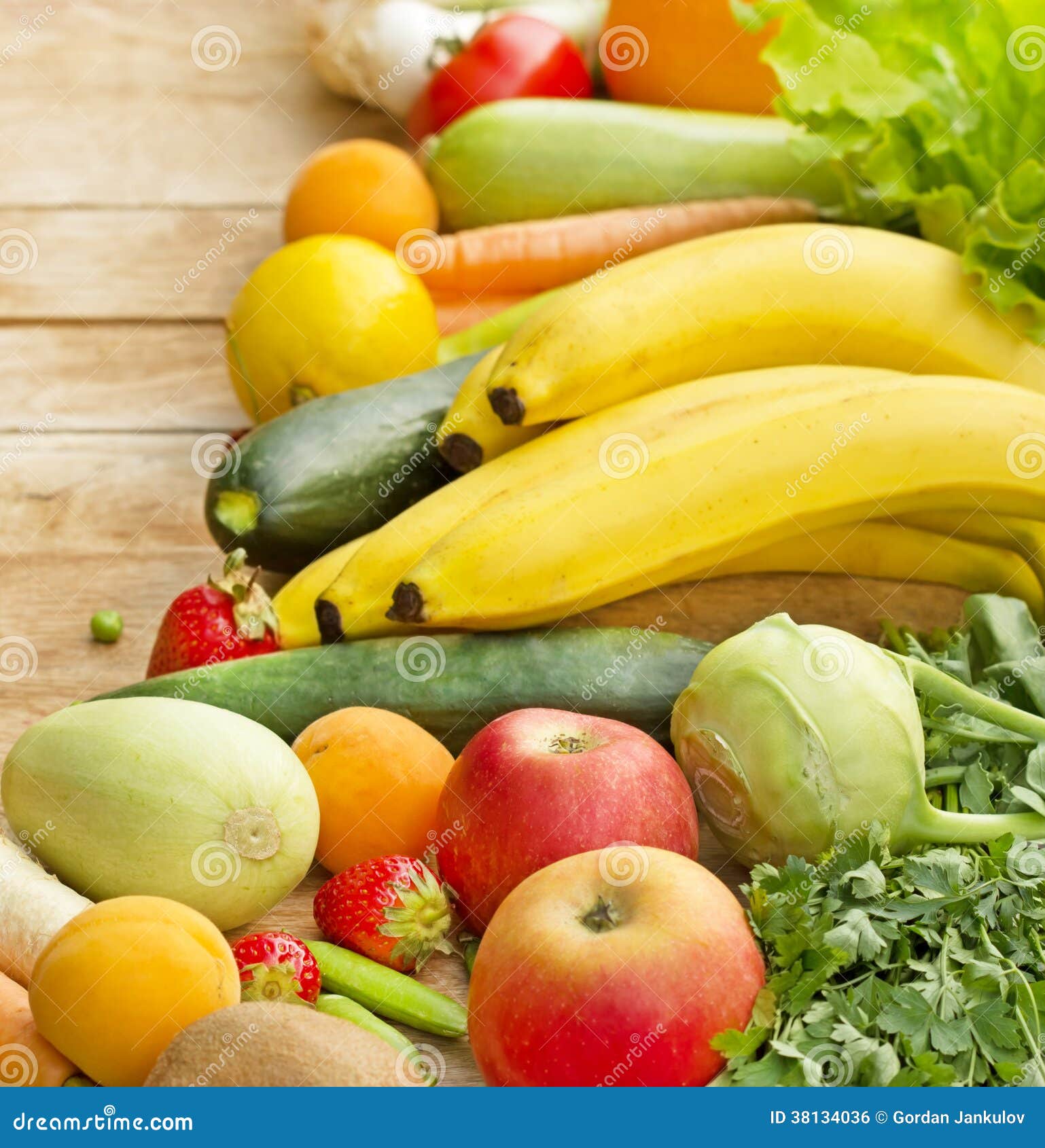 Fresh Organic Fruits and Vegetables Stock Photo Image of freshness