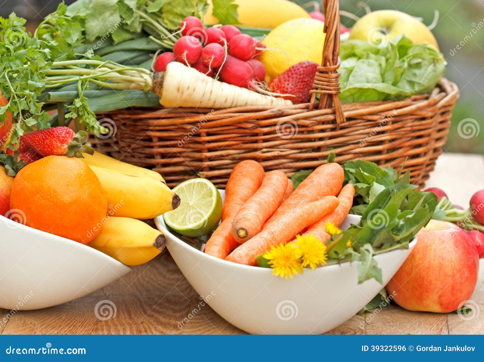 Fresh Organic Fruits and Vegetables Stock Photo Image of food, heap