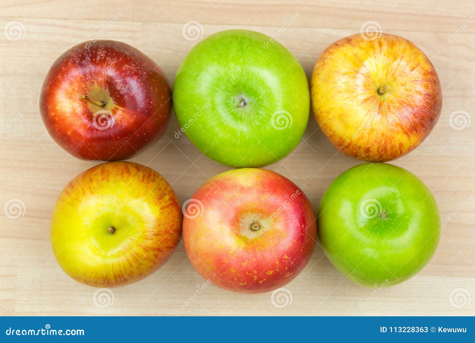 Fresh Organic Green Red Apple Varieties, Granny Smith, Fuji, Gal Stock  Image - Image of food, delicious: 113228363