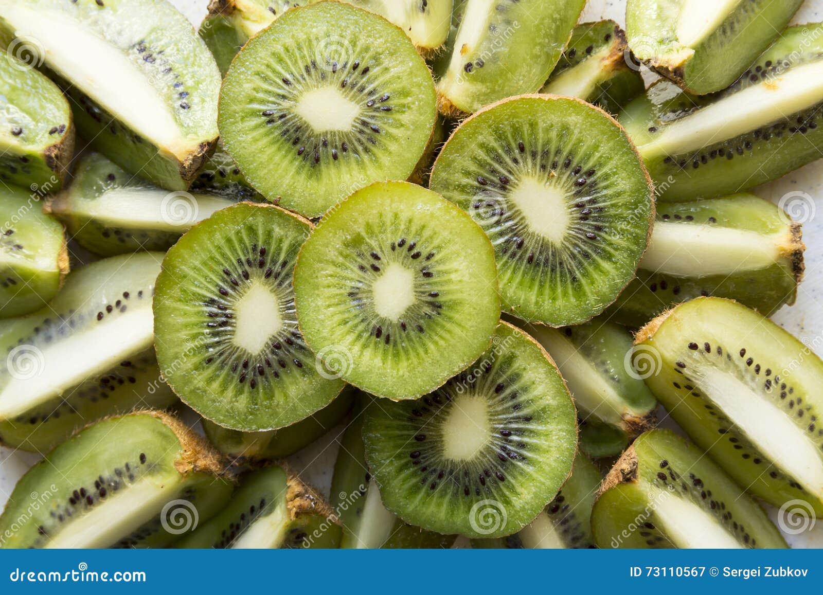 Fresh Organic Kiwi Fruit Slices Stock Image Image of healthy, flora