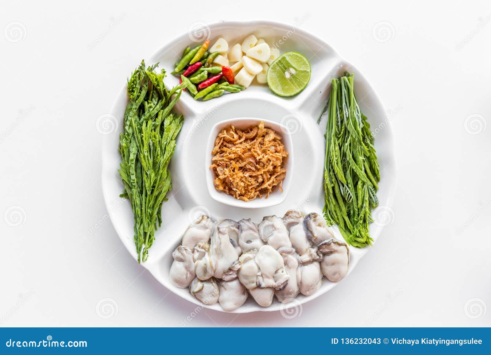 Fresh Oyster stock image. Image of paste, dinner, vegetable 136232043