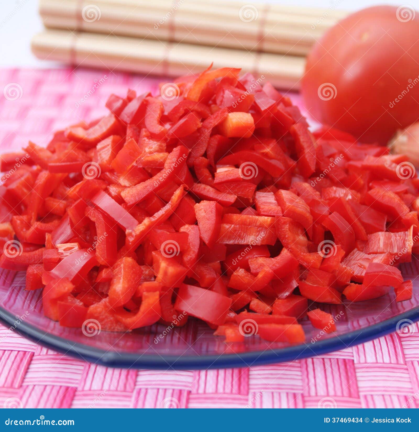 Fresh paprika salad stock photo. Image of recipe, vegetables 37469434