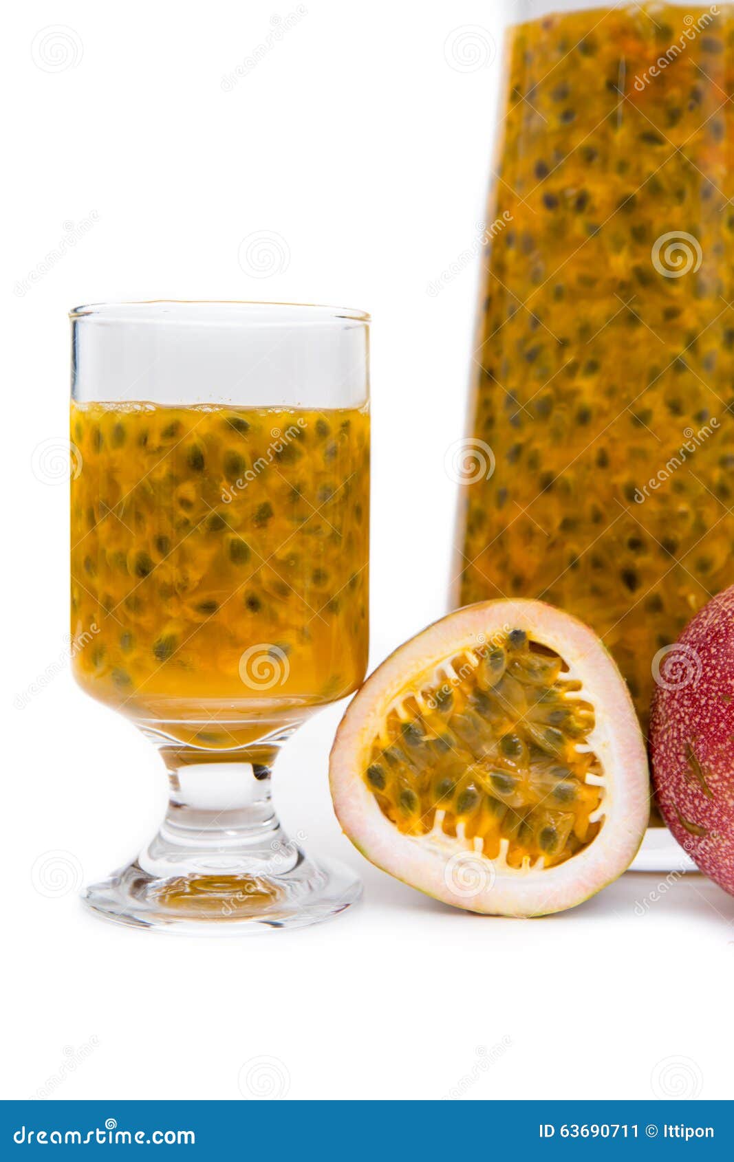 Fresh passion fruit juice stock image. Image of fresh 63690711
