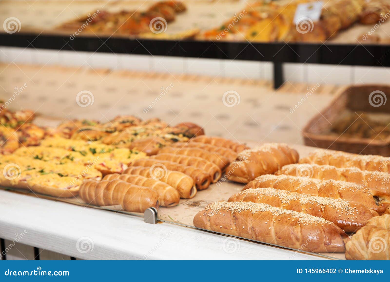 Fresh Pastries in Bakery Store Stock Photo Image of meal, closeup 145966402