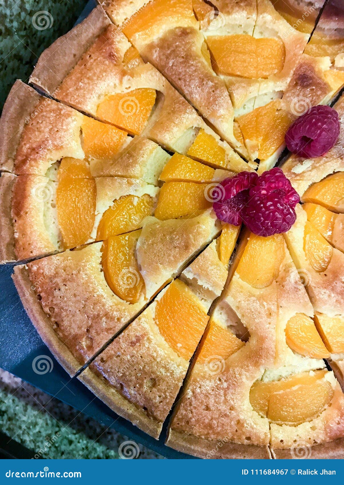 Fresh peach tart pastry stock image. Image of food, house 111684967