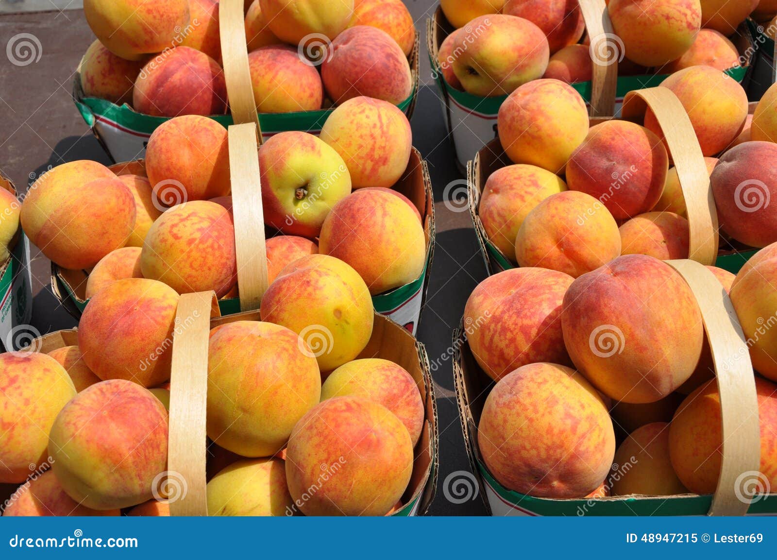 Fresh peaches stock image. Image of farmers, farm, exportation 48947215