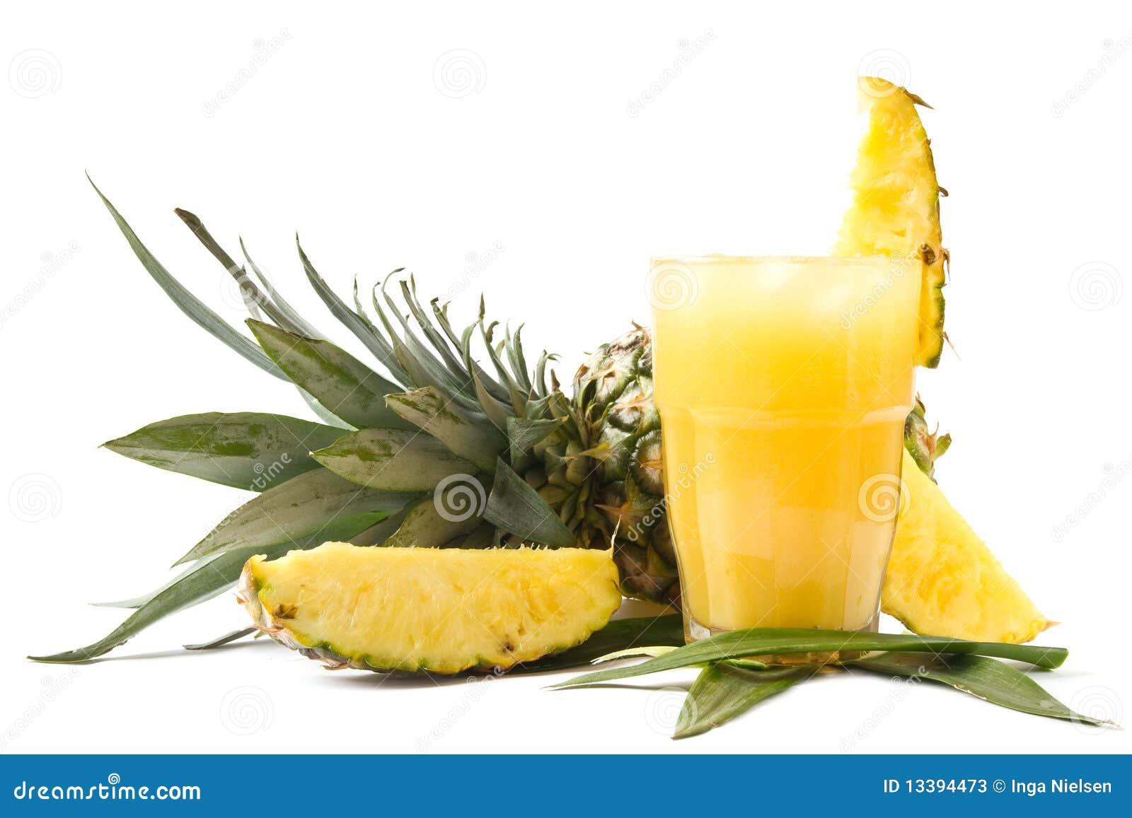 Fresh pineapple juice stock image. Image of leaf, background 13394473
