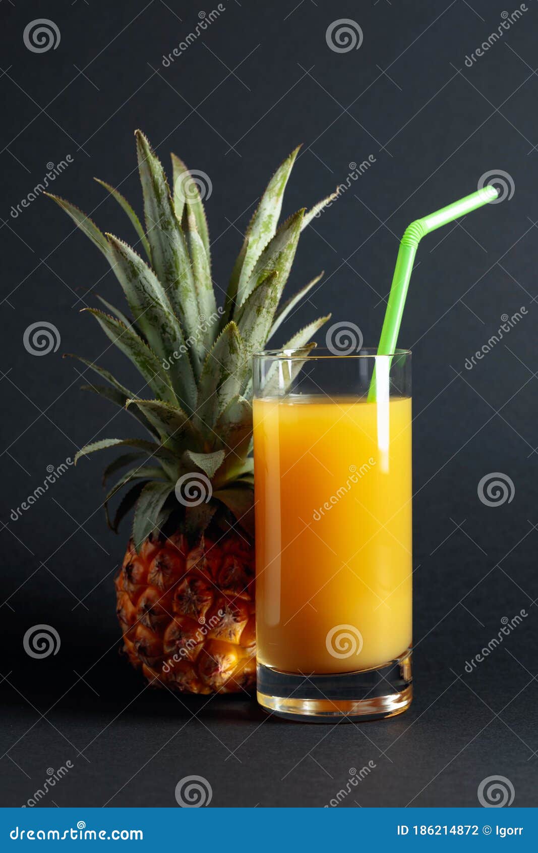 Fresh pineapple juice stock photo. Image of full, closeup 186214872