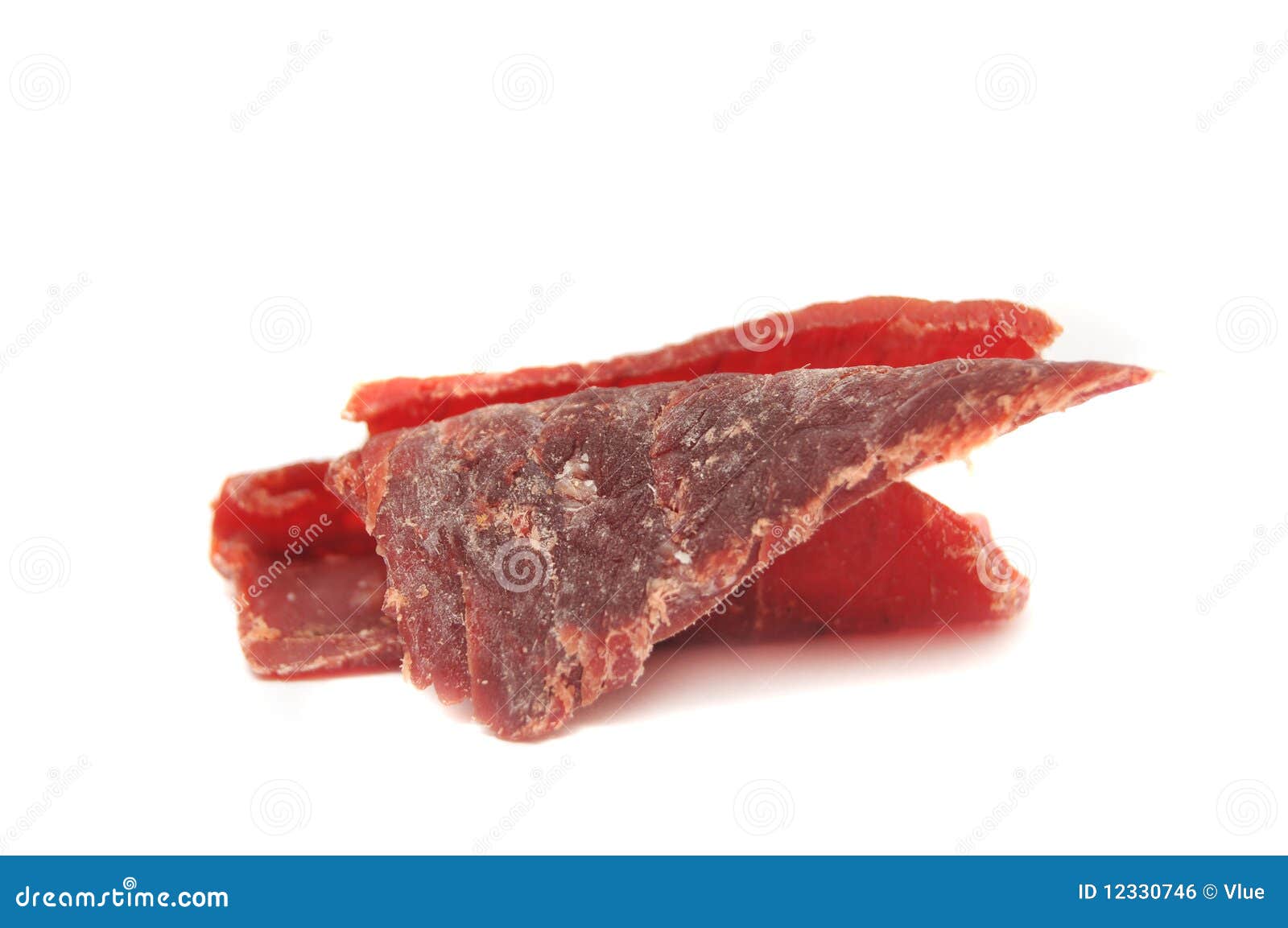 Fresh pink beef jerky stock photo. Image of sliced, beef 12330746