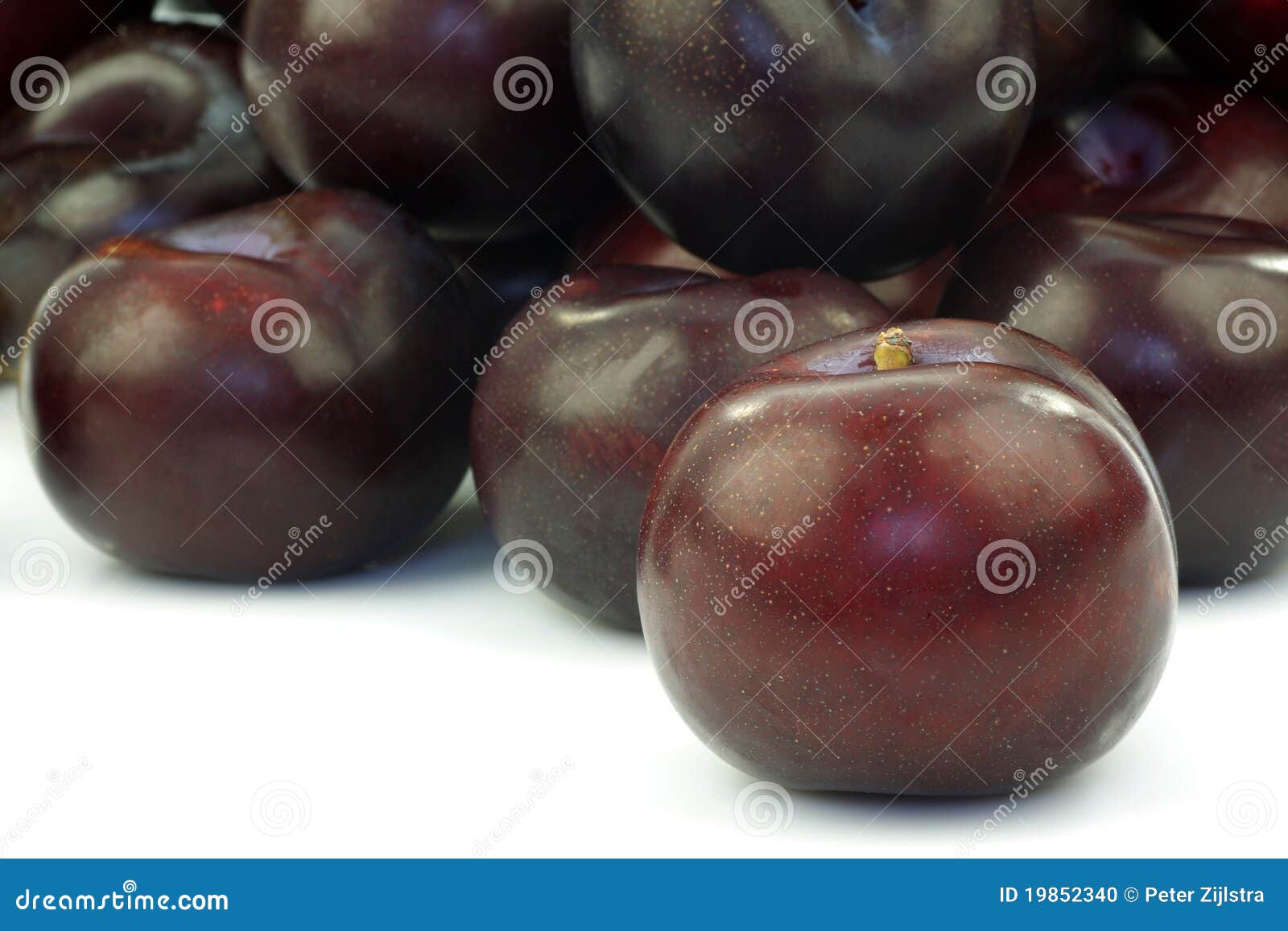 Fresh plums stock photo. Image of dessert, isolated, natural 19852340