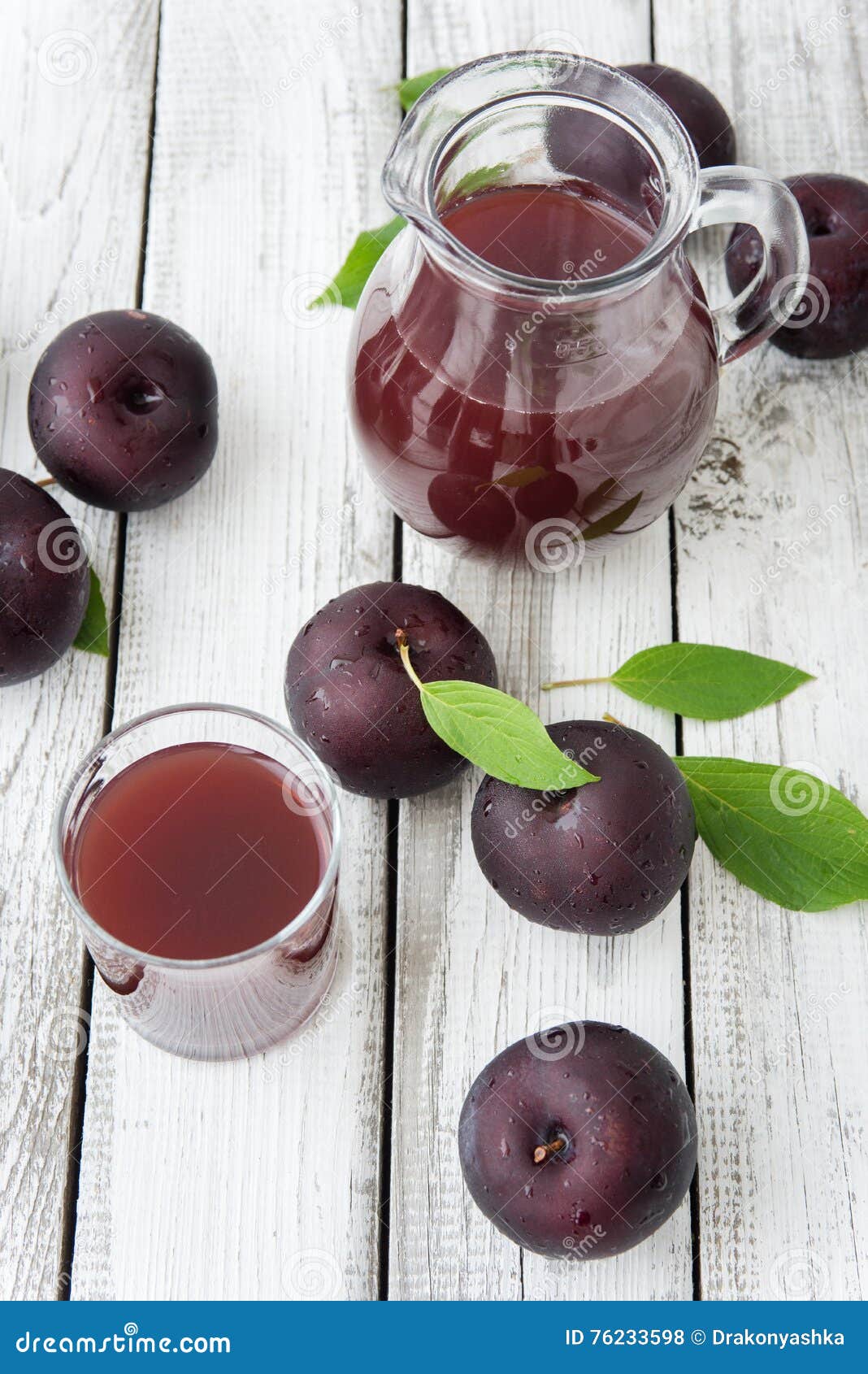 Fresh plums juice stock photo. Image of background, dessert 76233598