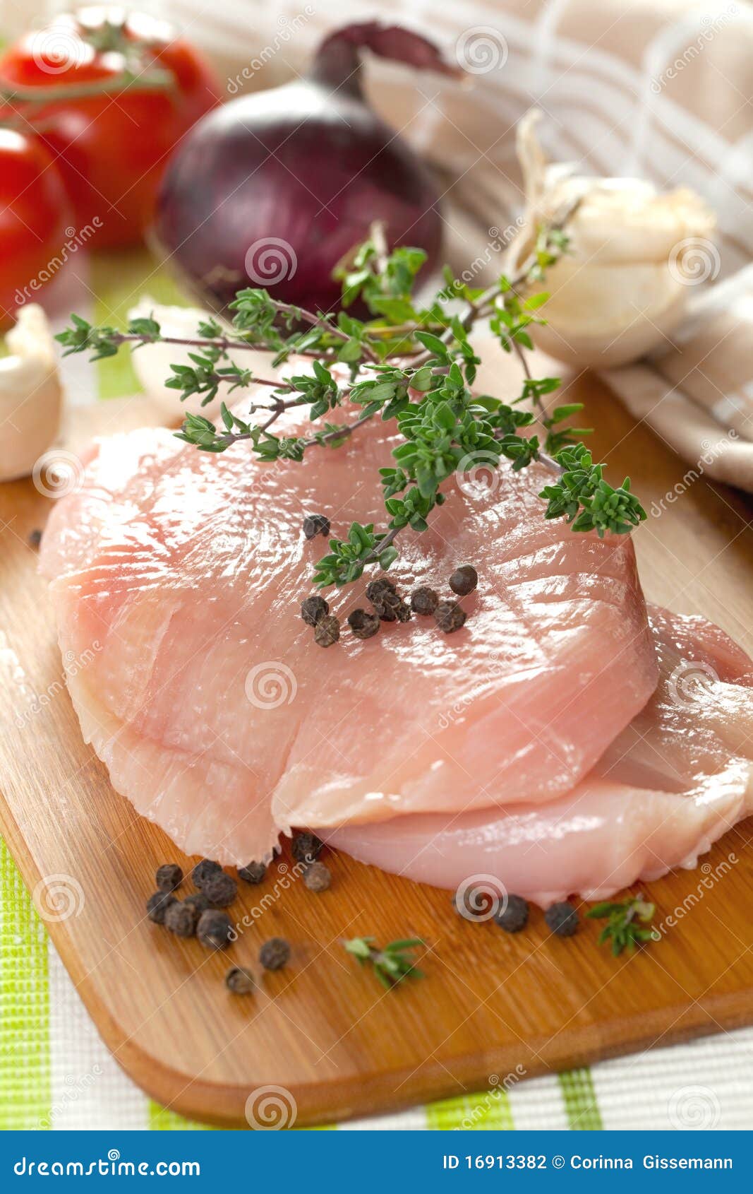 Fresh poultry meat stock photo. Image of chicken, thyme 16913382