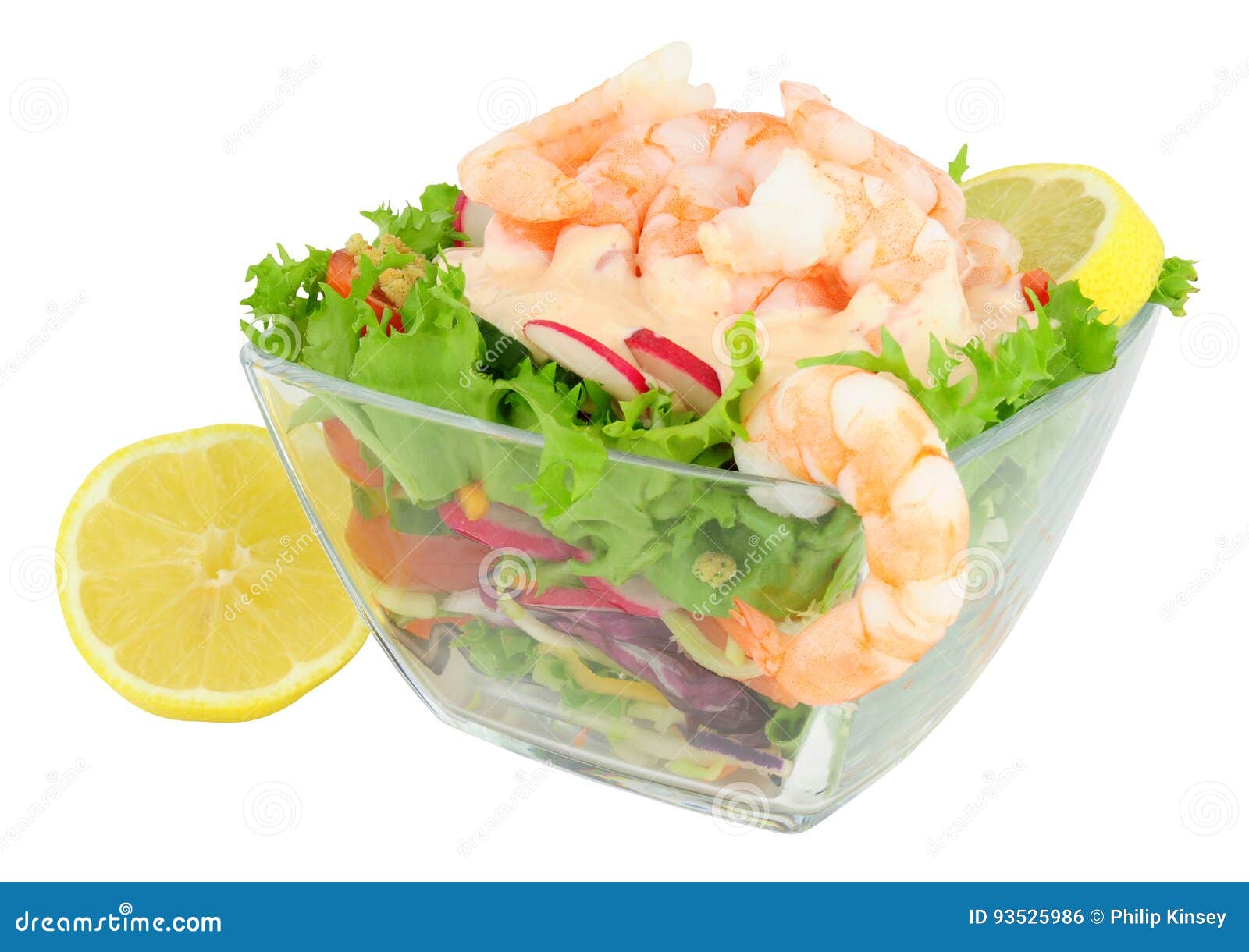 Fresh Prawn Salad stock photo. Image of prawns, ingredients 93525986